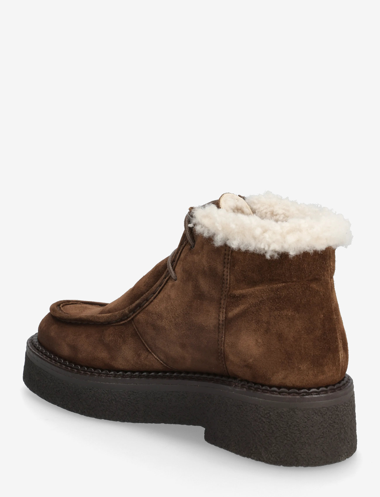 Billi Bi - Warm lining - laced boots - arabica babysilk suede - 2