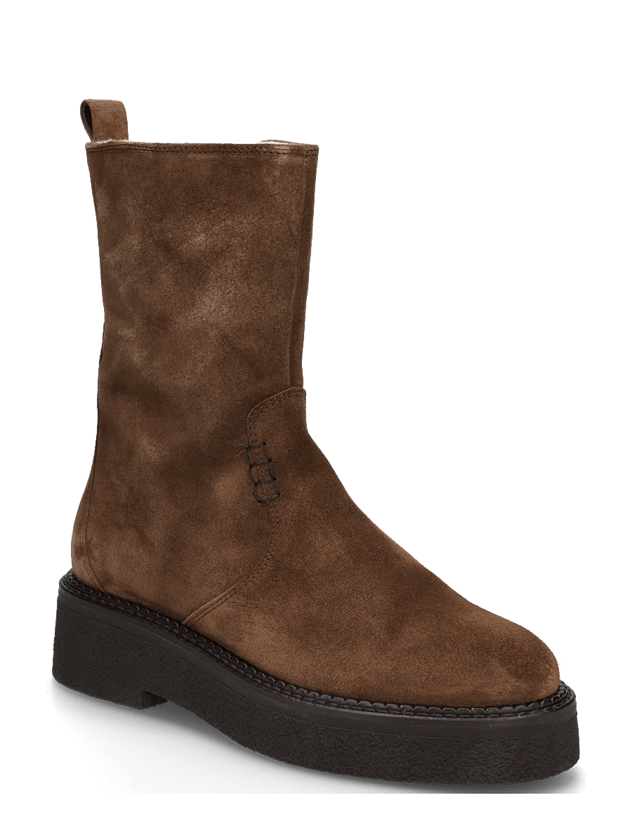 Billi Bi - Warm lining - flache stiefeletten - arabica babysilk suede - 0