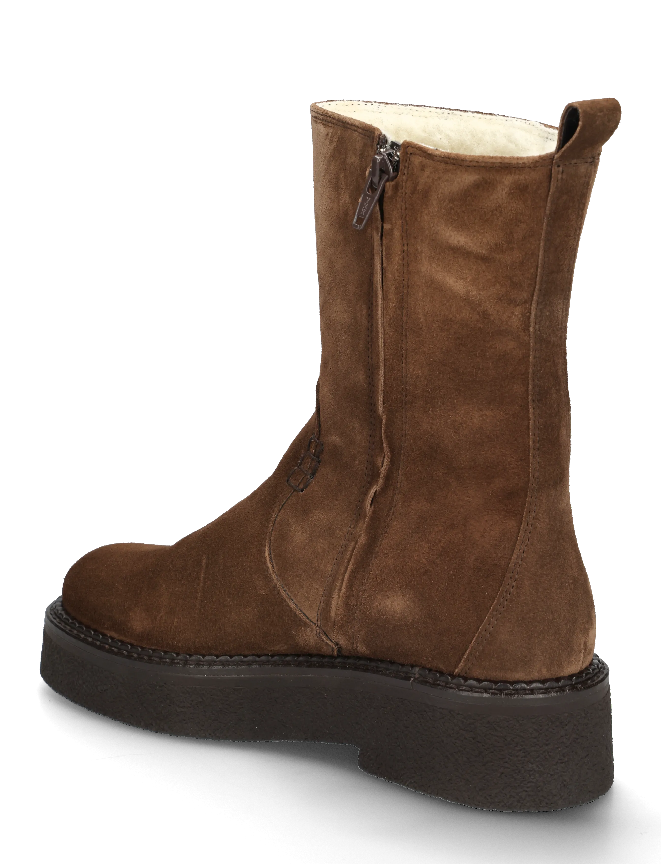 Billi Bi - Warm lining - bottines plates - arabica babysilk suede - 1