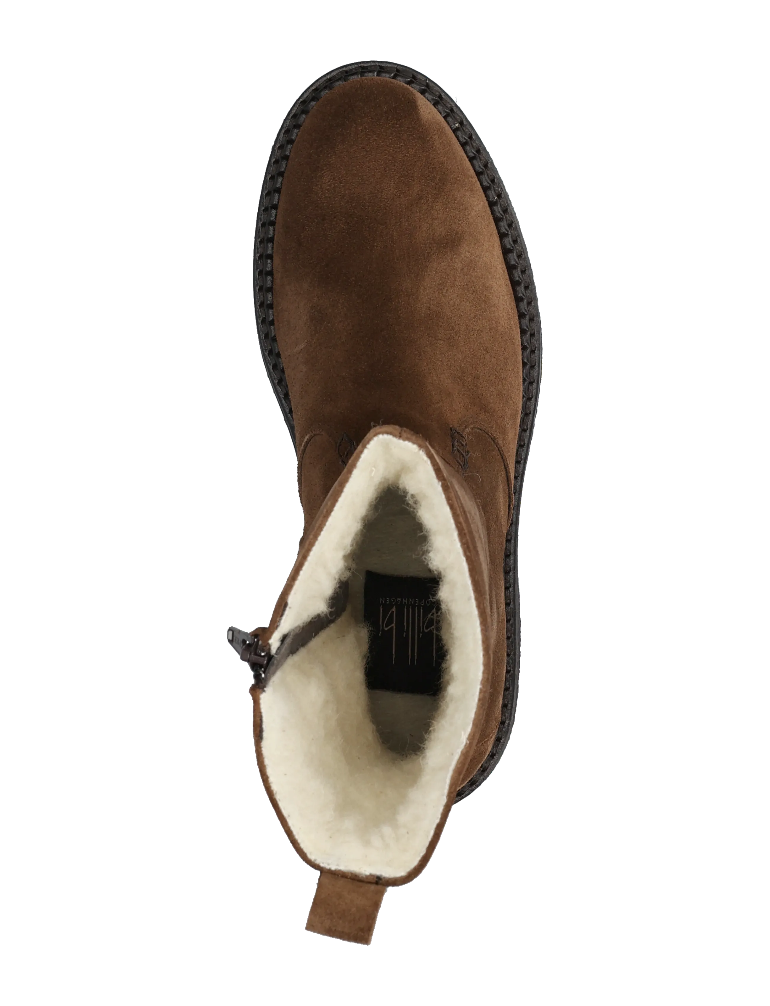 Billi Bi - Warm lining - bottines plates - arabica babysilk suede - 3