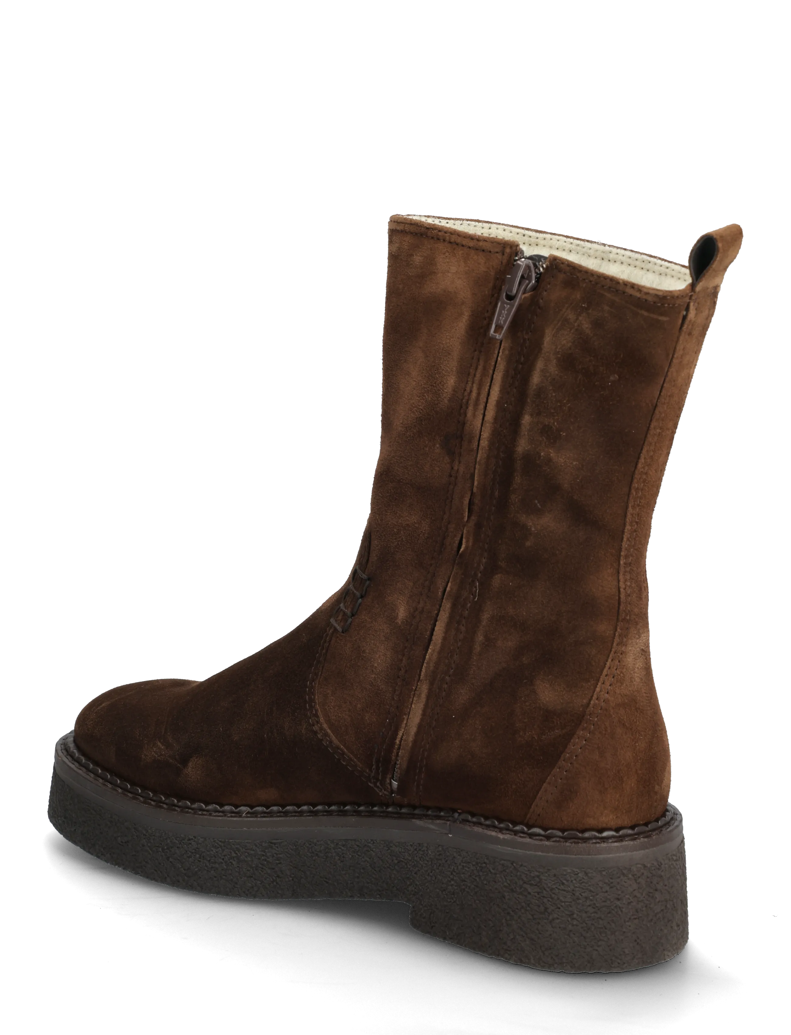 Billi Bi - Warm lining - flat ankle boots - arabica babysilk suede - 2