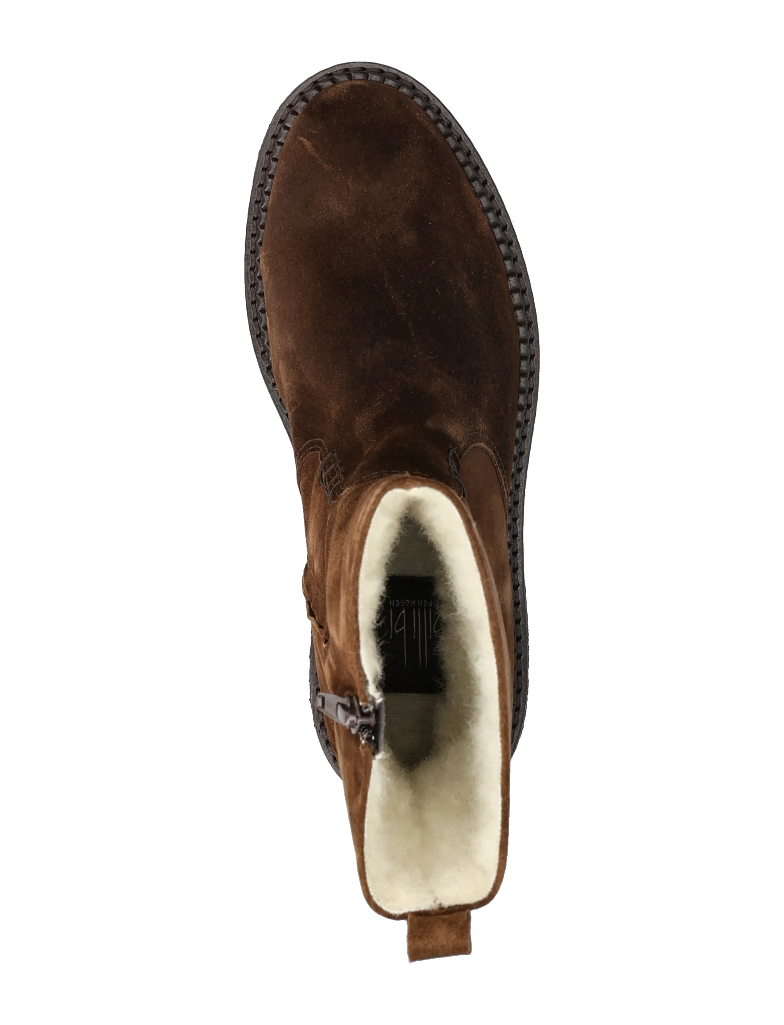Billi Bi - Warm lining - flat ankle boots - arabica babysilk suede - 3