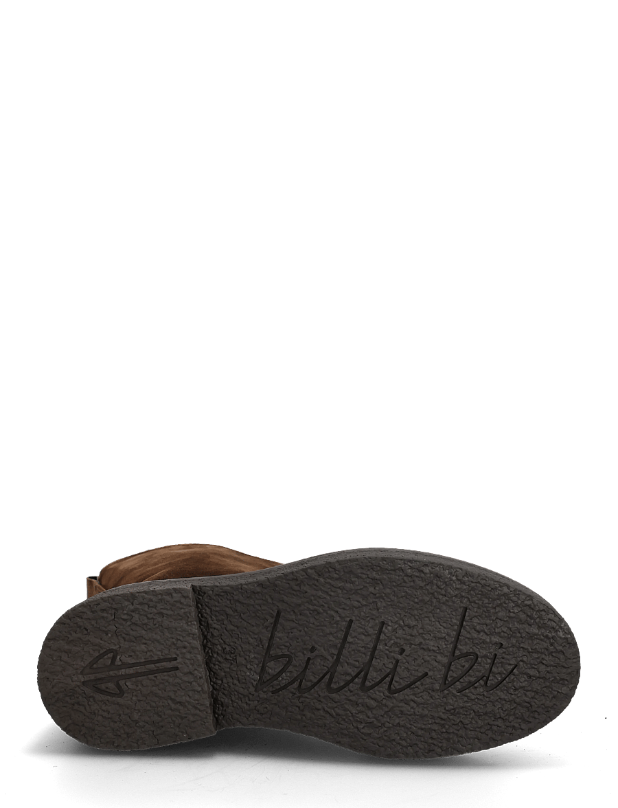 Billi Bi - Warm lining - flade ankelstøvler - arabica babysilk suede - 4