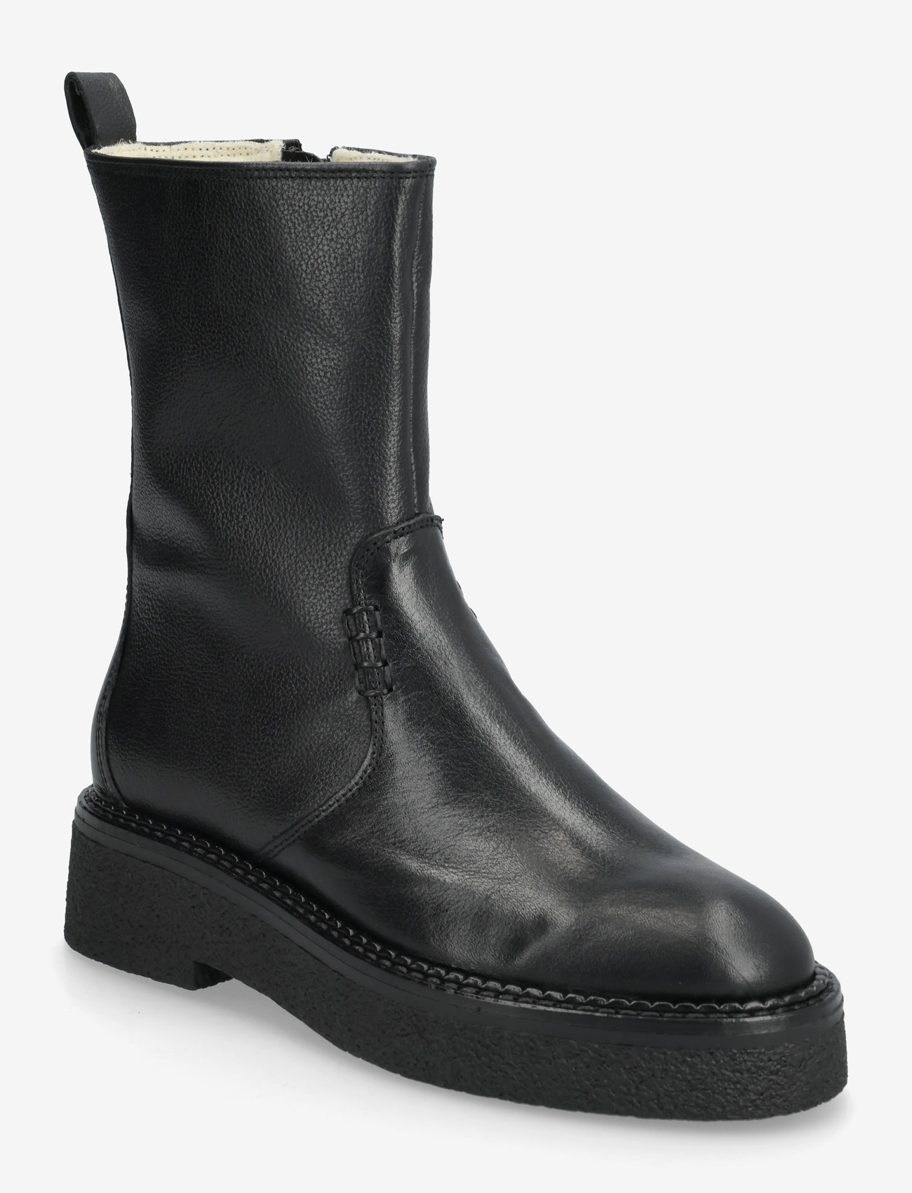 Billi Bi - Warm lining - flache stiefeletten - black gaucho calf - 0