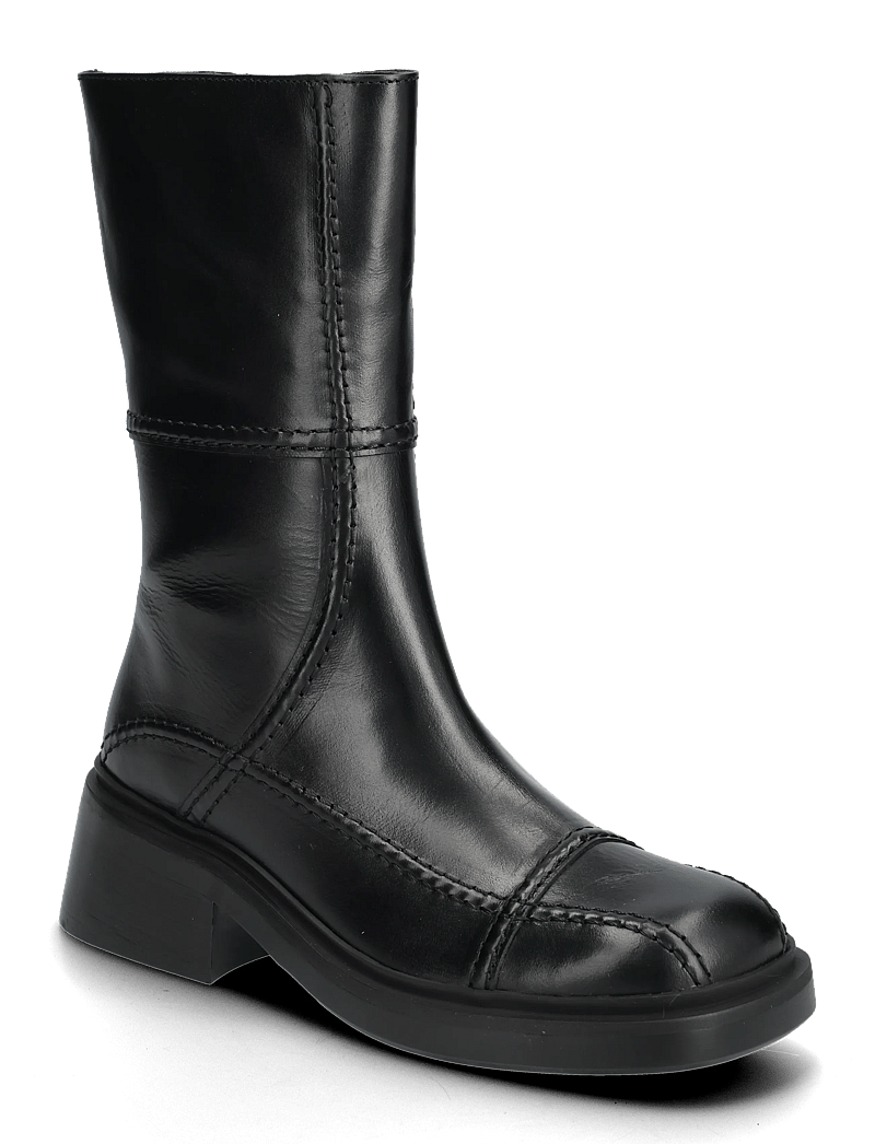 Billi Bi - Boots - støvletter - black calf /bl.stitch - 0