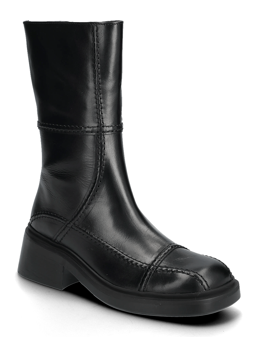 Billi Bi - Boots - støvletter - black calf /bl.stitch - 0
