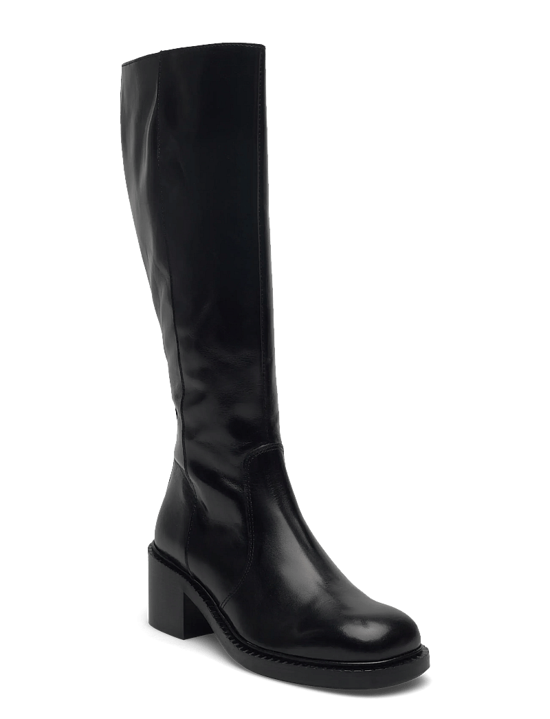 Billi Bi - Long Boots - langskaftede støvler - black calf - 0