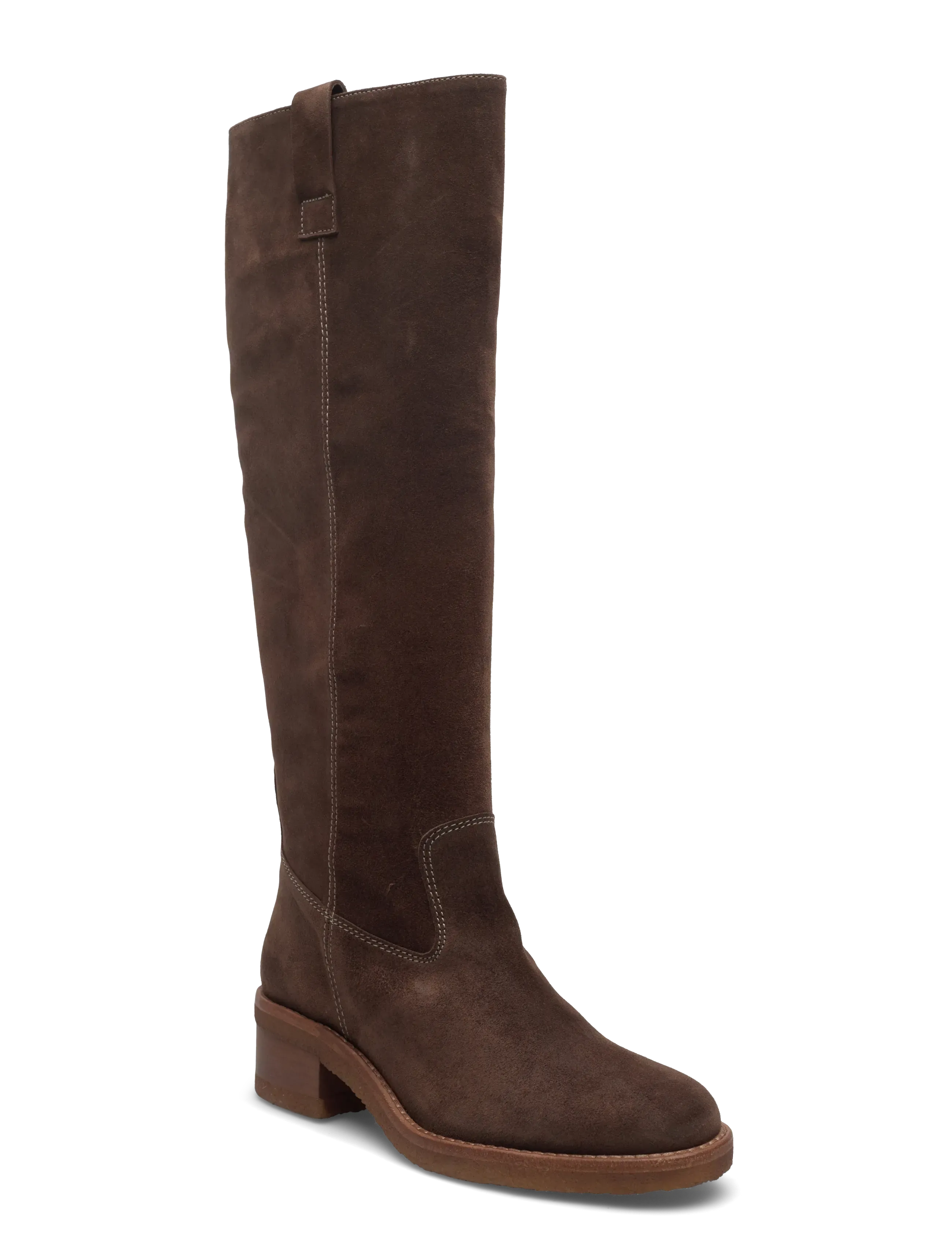 Billi Bi Long Boots - Vintersko - T.MORO MUSTANG SUEDE / brown