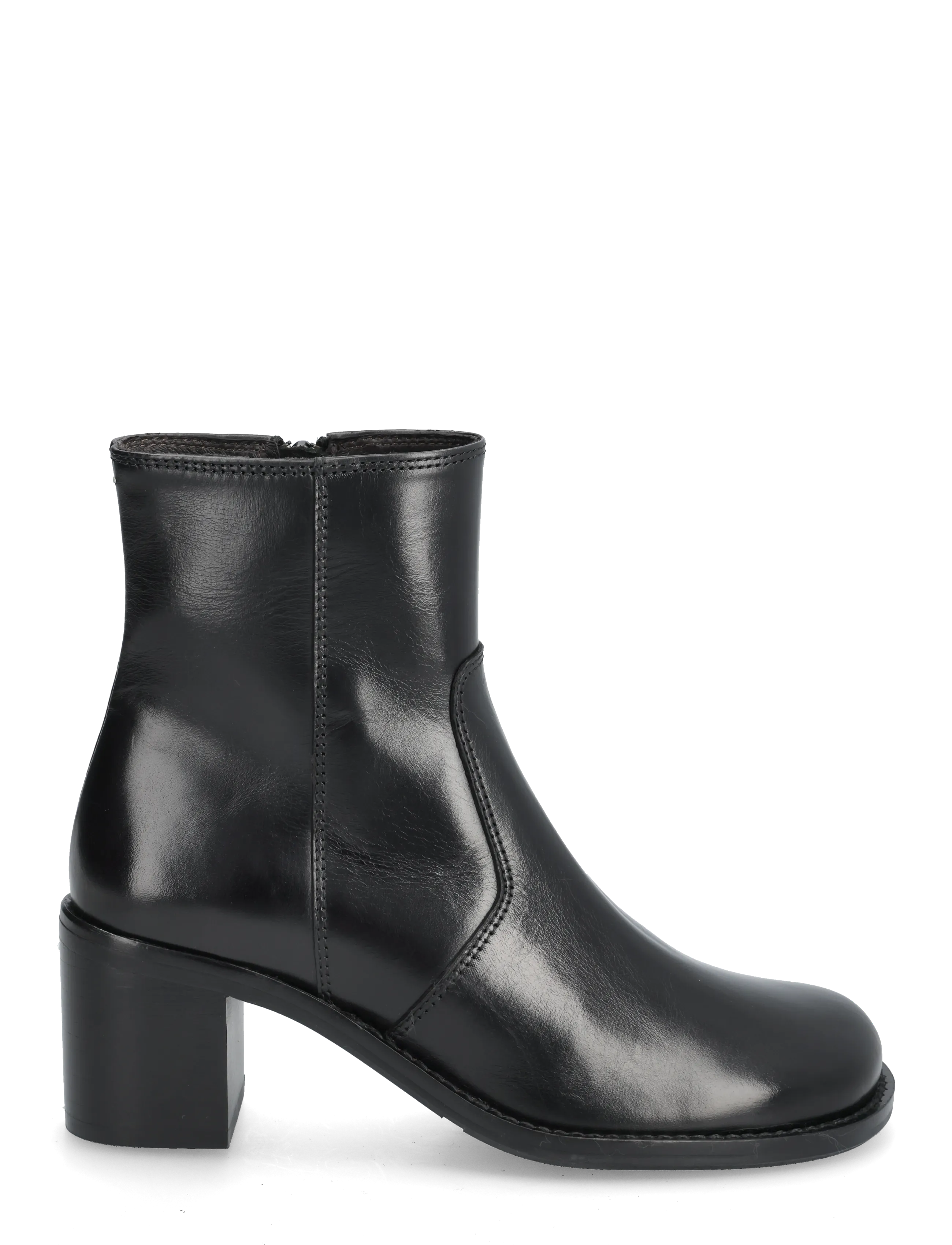 Billi Bi - Booties - kontsaga poolsaapad - black calf - 1