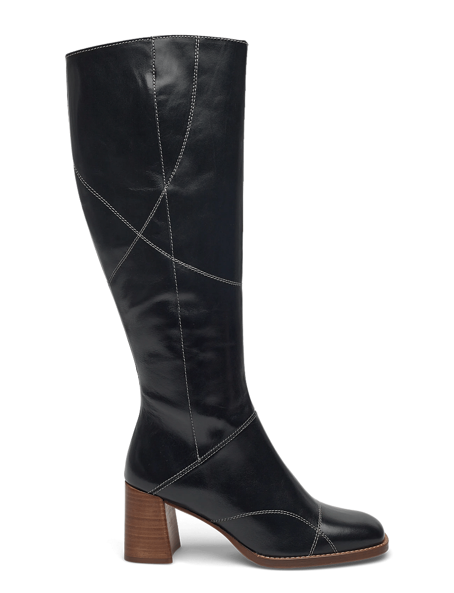 Billi Bi - Long Boots - knähöga stövlar - black calf - 1