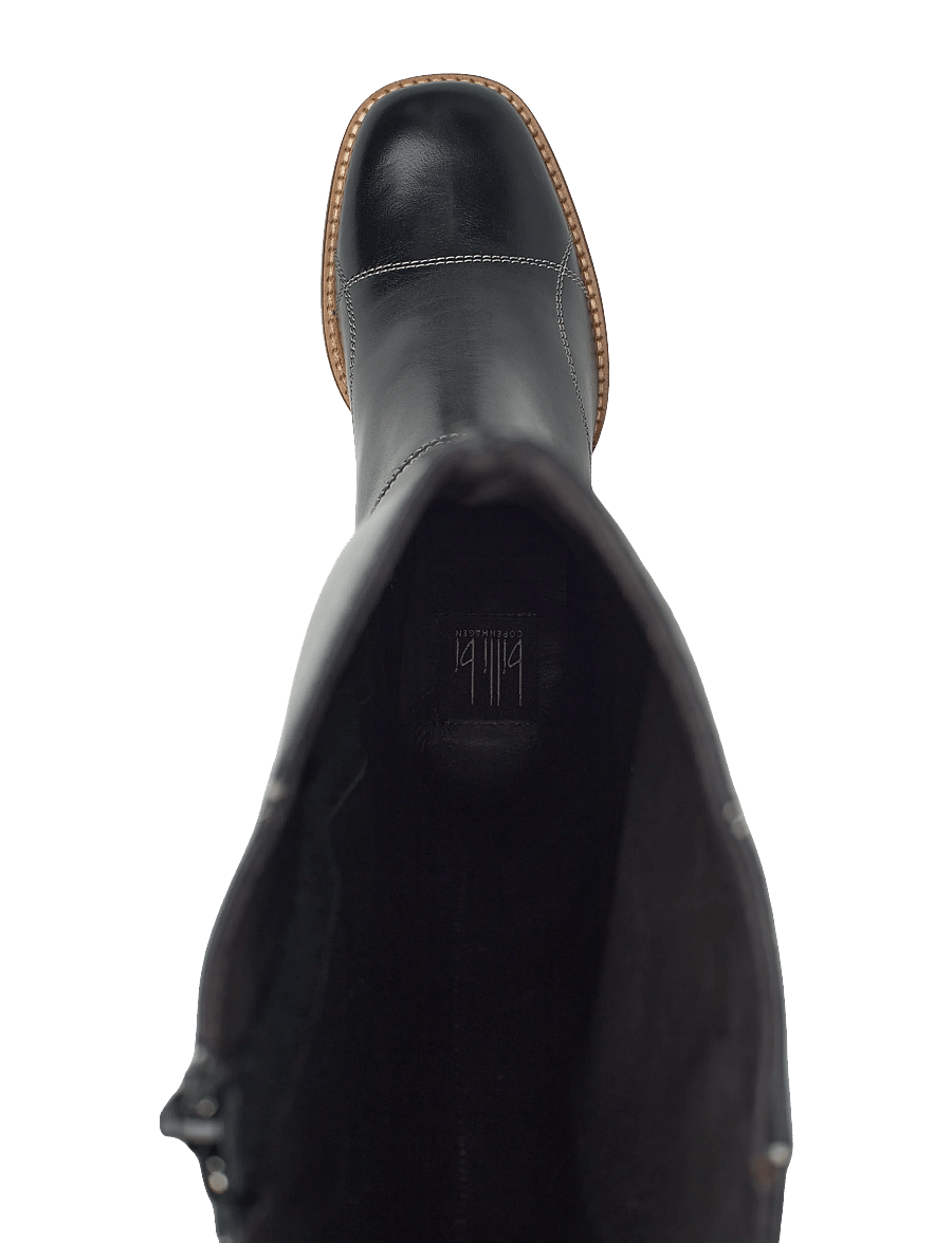 Billi Bi - Long Boots - knähöga stövlar - black calf - 3