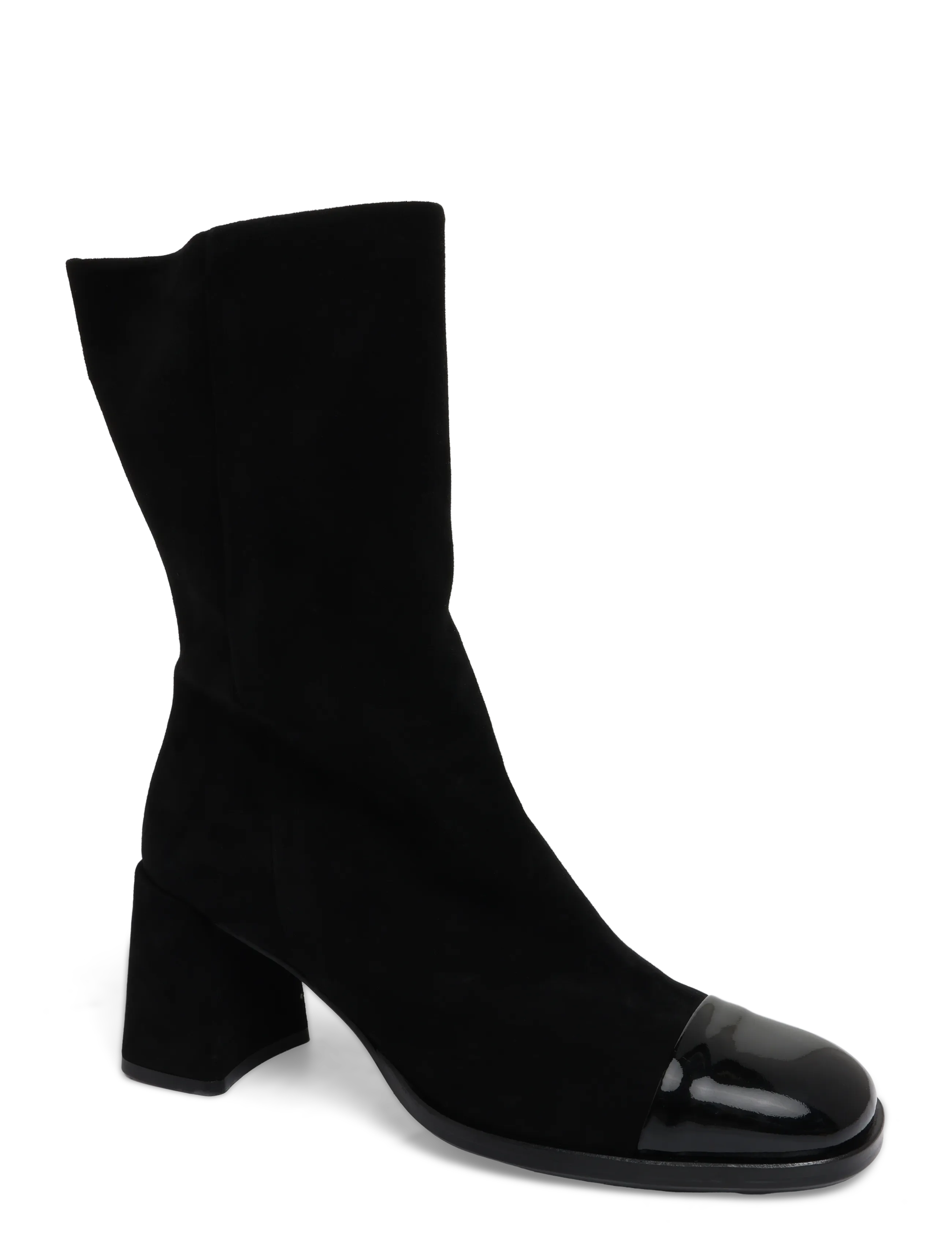BLACK PATENT/BLACK SUEDE