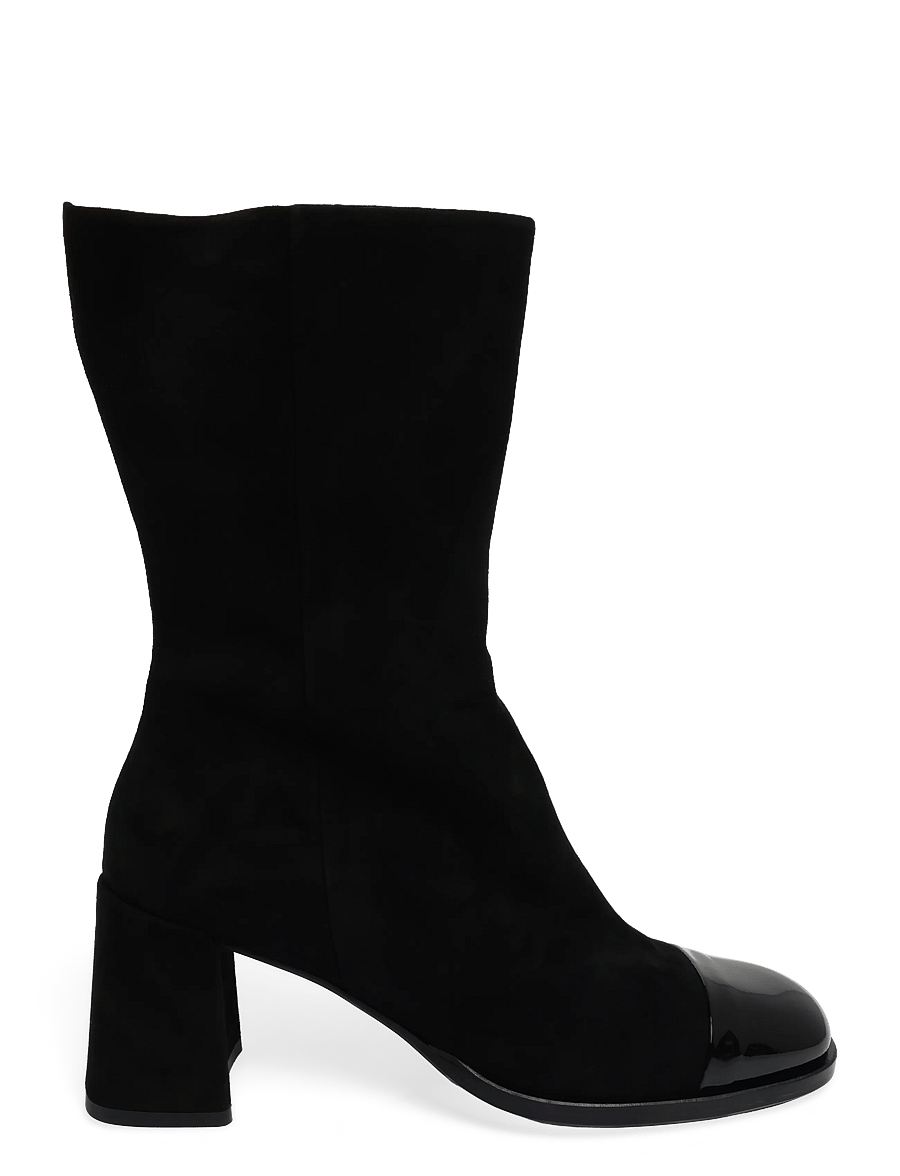 Billi Bi - Boots - stiefeletten mit absatz - black patent/black suede - 2