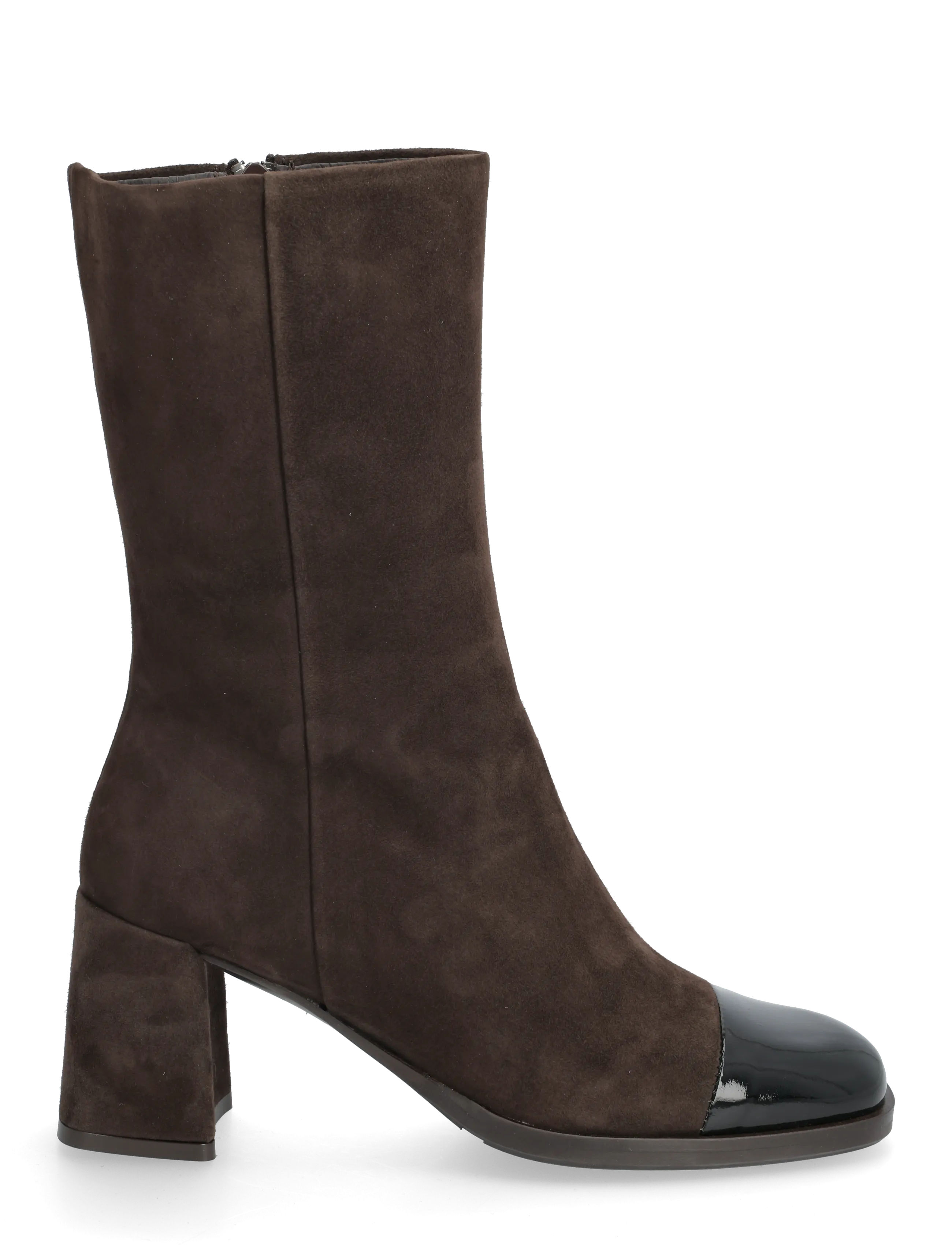 Billi Bi - Boots - heeled ankle boots - black patent/t.moro suede - 1