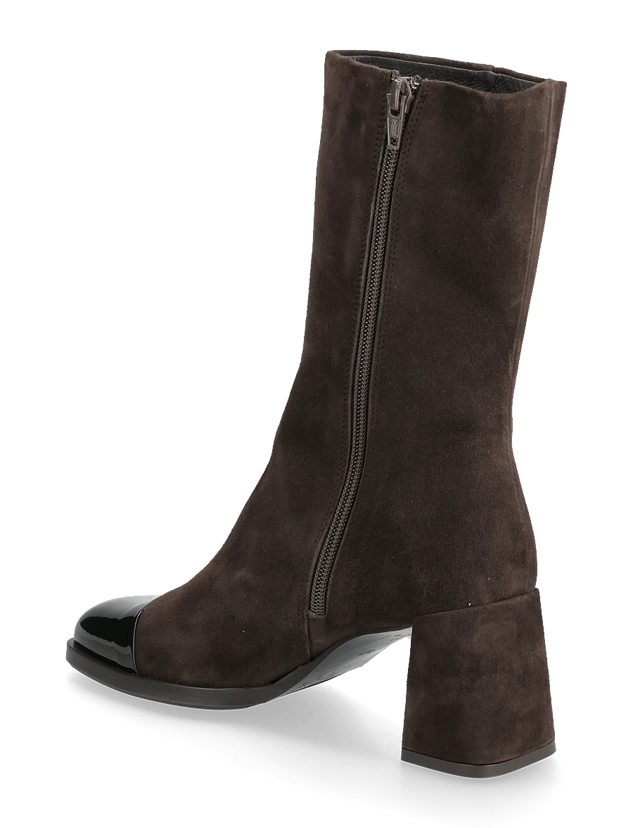 Billi Bi - Boots - stiefeletten mit absatz - black patent/t.moro suede - 2