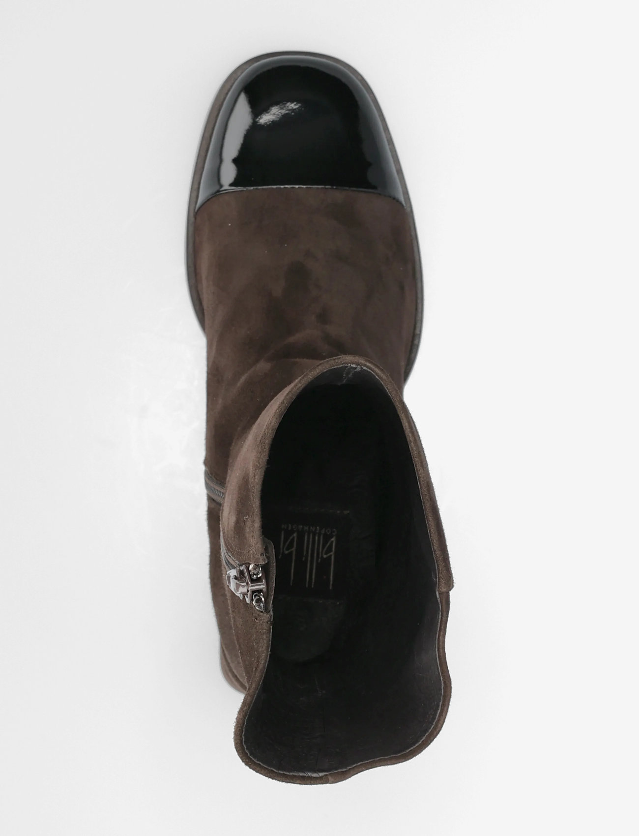 Billi Bi - Boots - stövletter - black patent/t.moro suede - 3