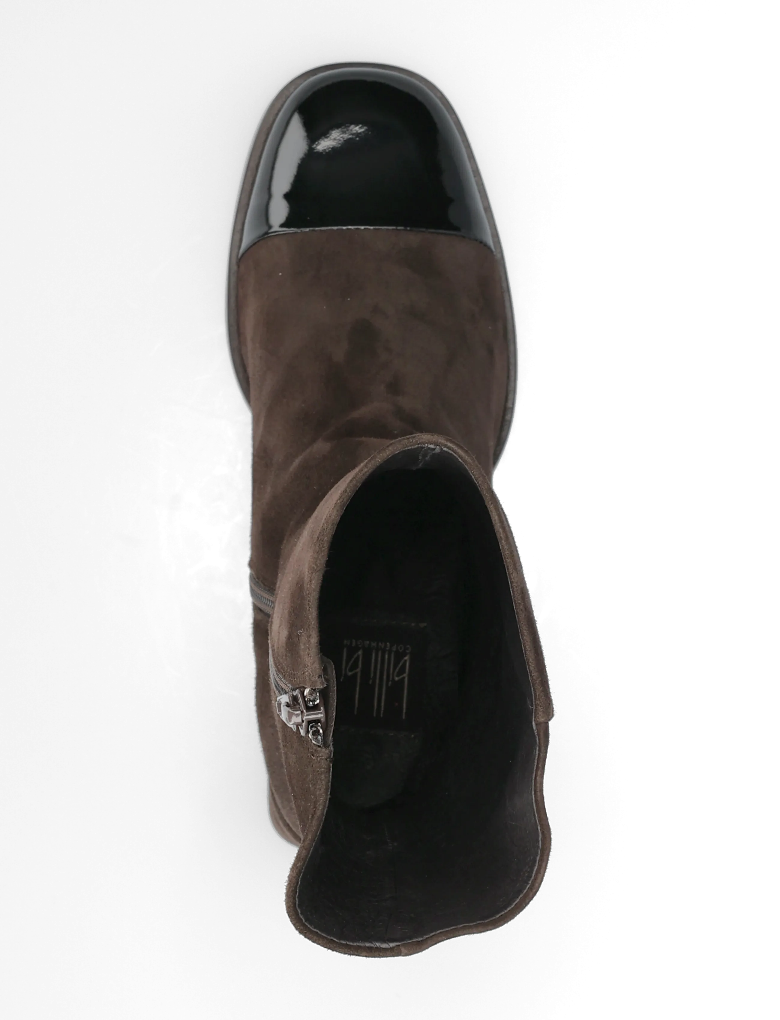 Billi Bi - Boots - heeled ankle boots - black patent/t.moro suede - 3
