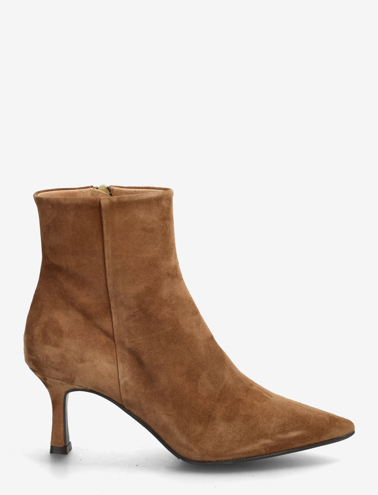 Billi Bi - Booties - høj hæl - dark cognac  suede - 1