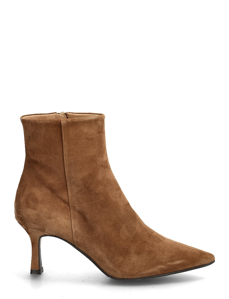 Billi Bi - Booties - stiefeletten mit absatz - dark cognac suede - 1