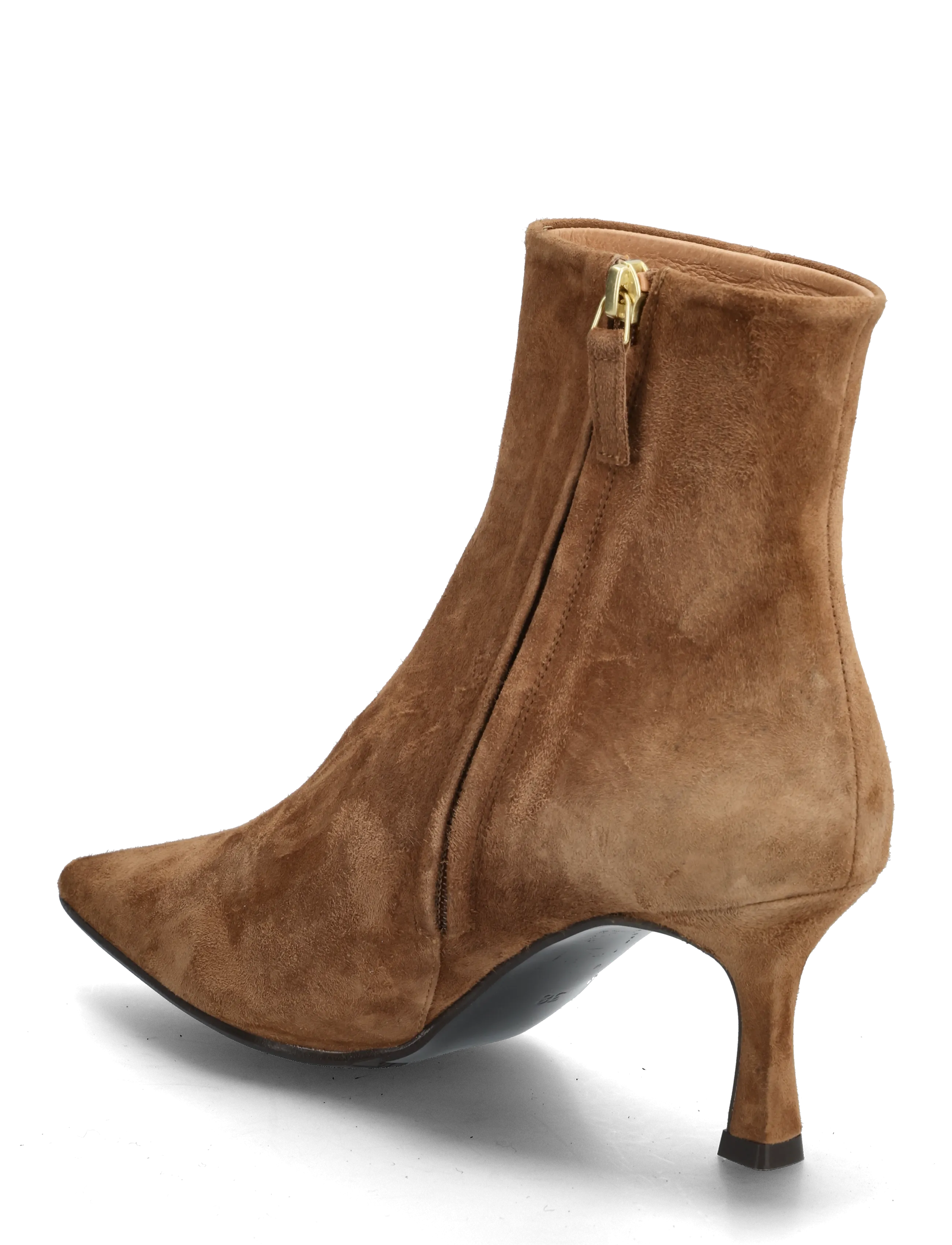 Billi Bi - Booties - stövletter - dark cognac  suede - 2