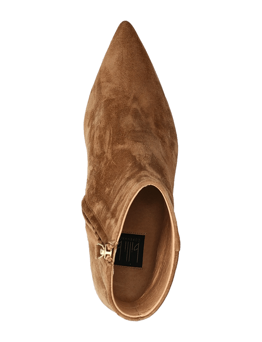 Billi Bi - Booties - stiefeletten mit absatz - dark cognac suede - 3