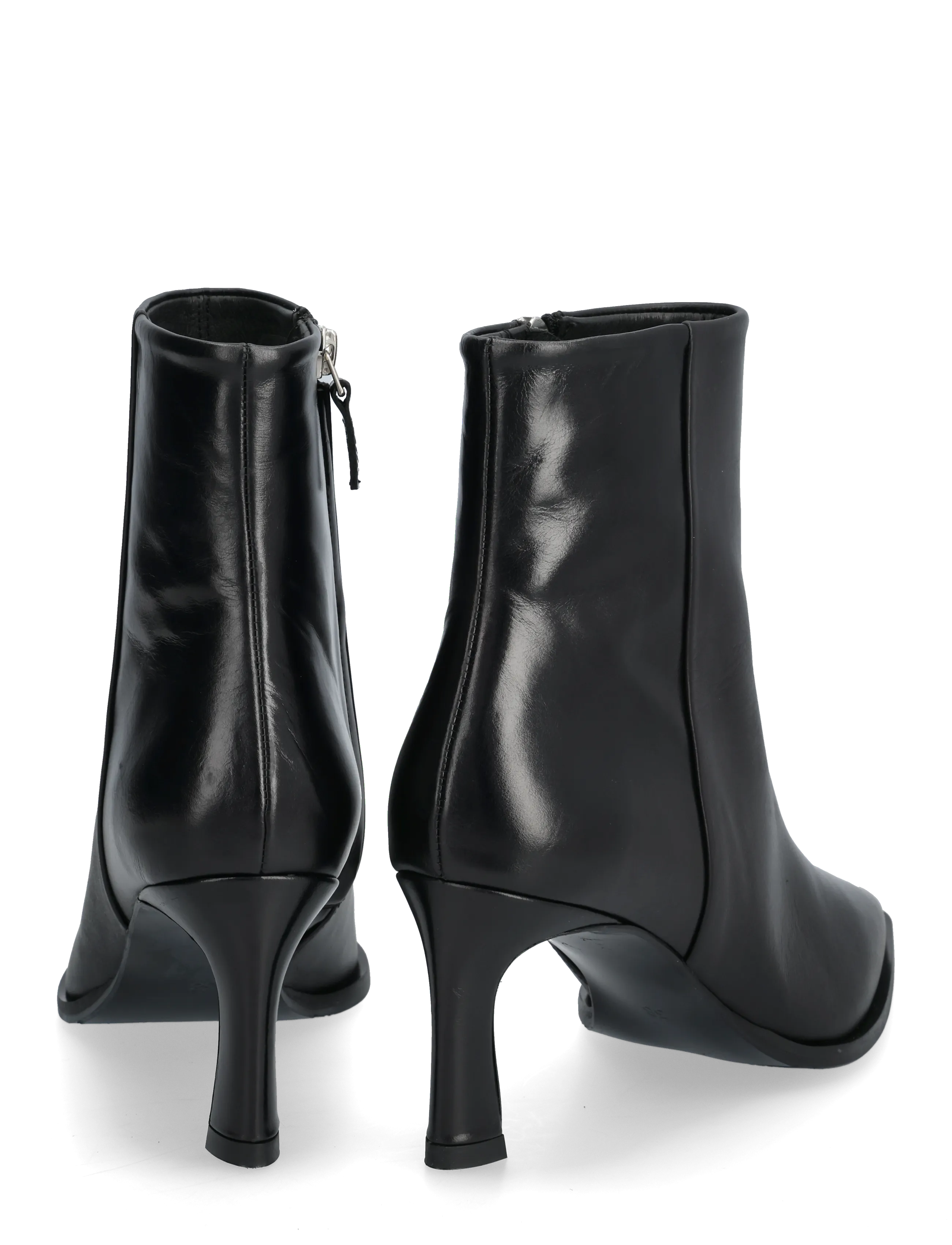 Billi Bi - Booties - høj hæl - black calf - 4