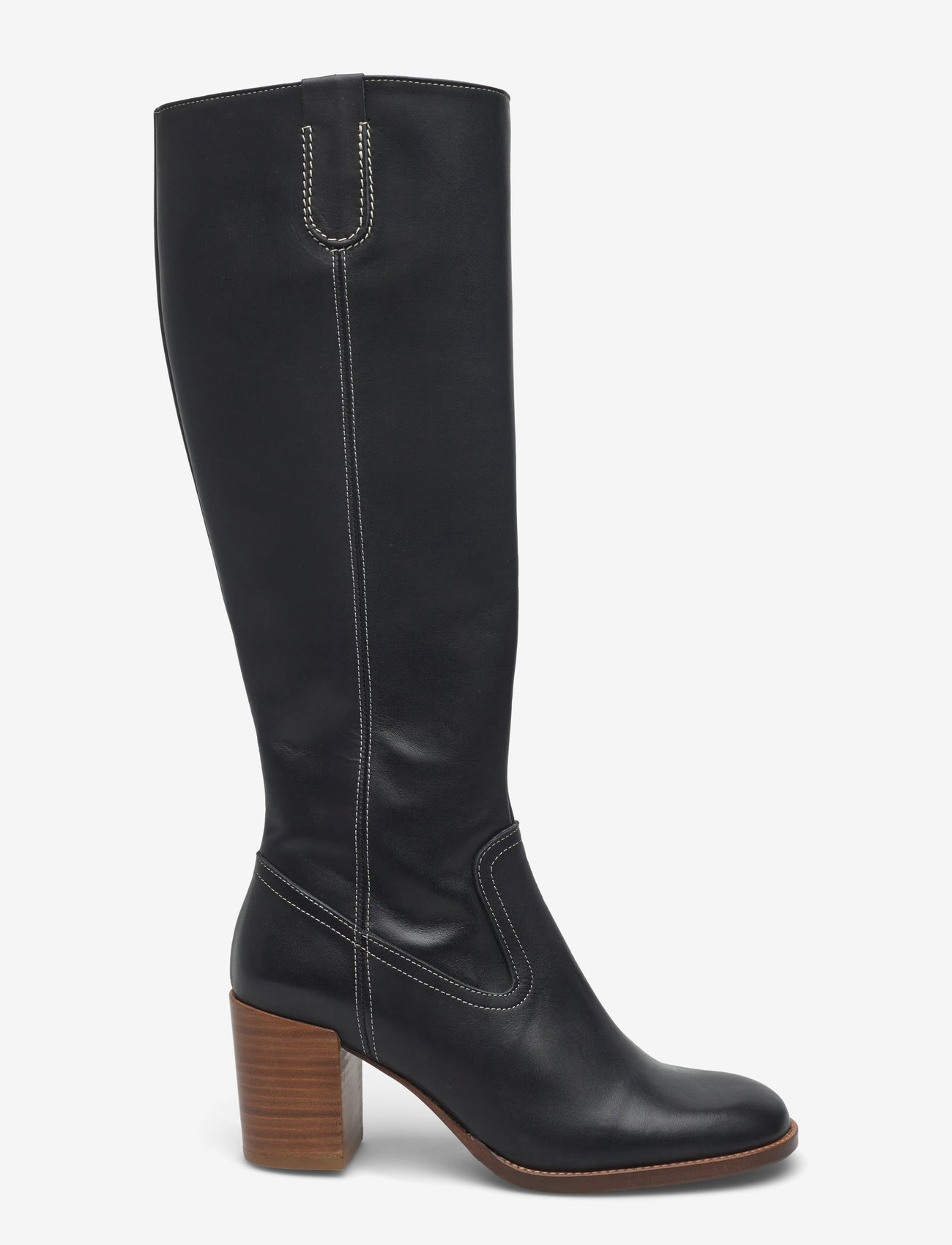 Billi Bi - Long Boots - black calf/lt. heel - 1