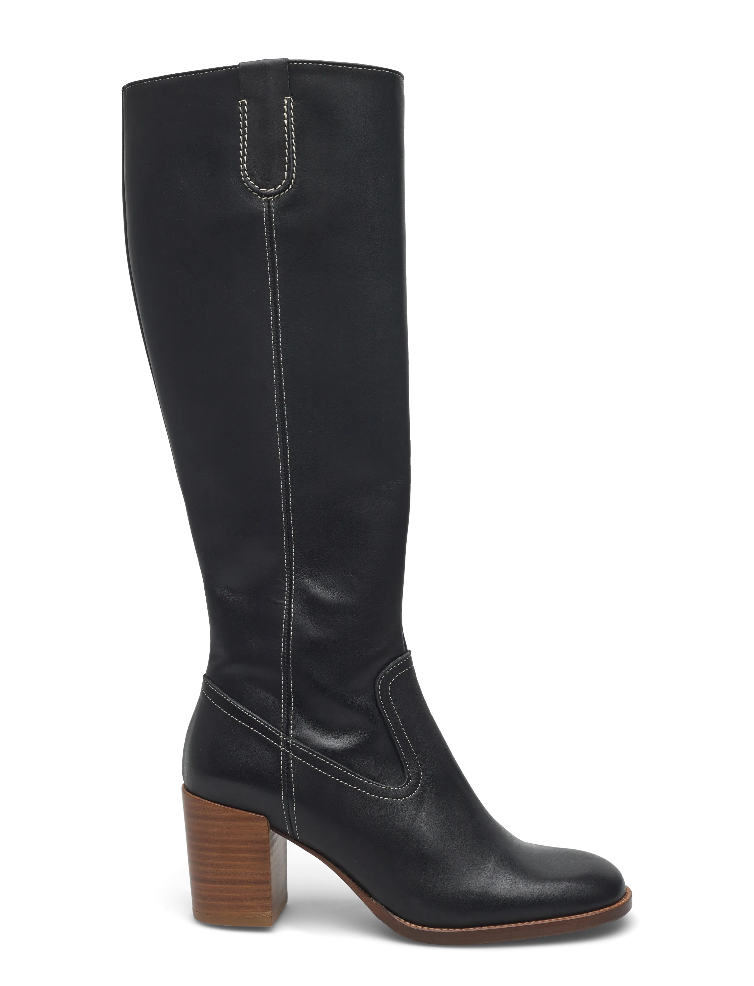 Billi Bi - Long Boots - black calf/lt. heel - 1