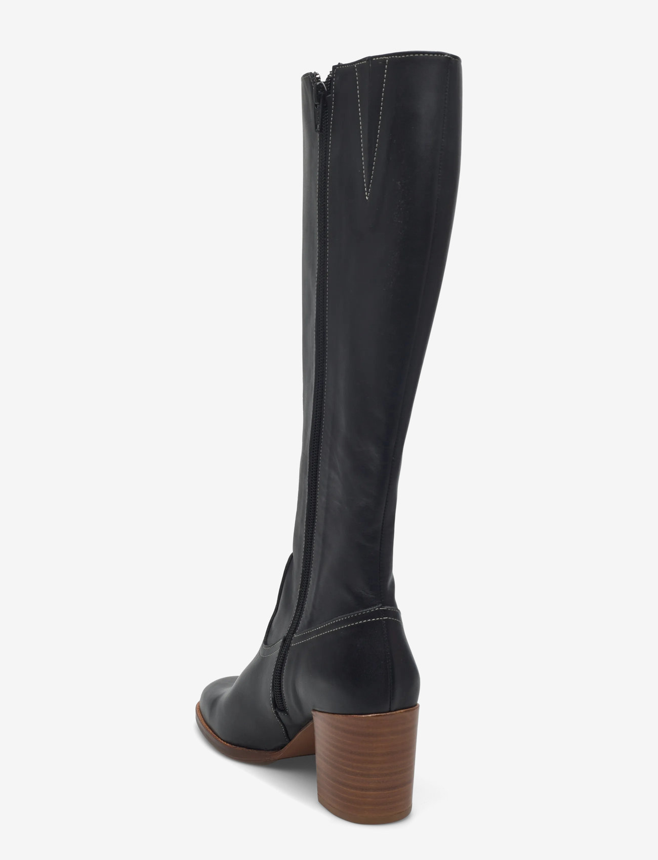 Billi Bi - Long Boots - black calf/lt. heel - 2