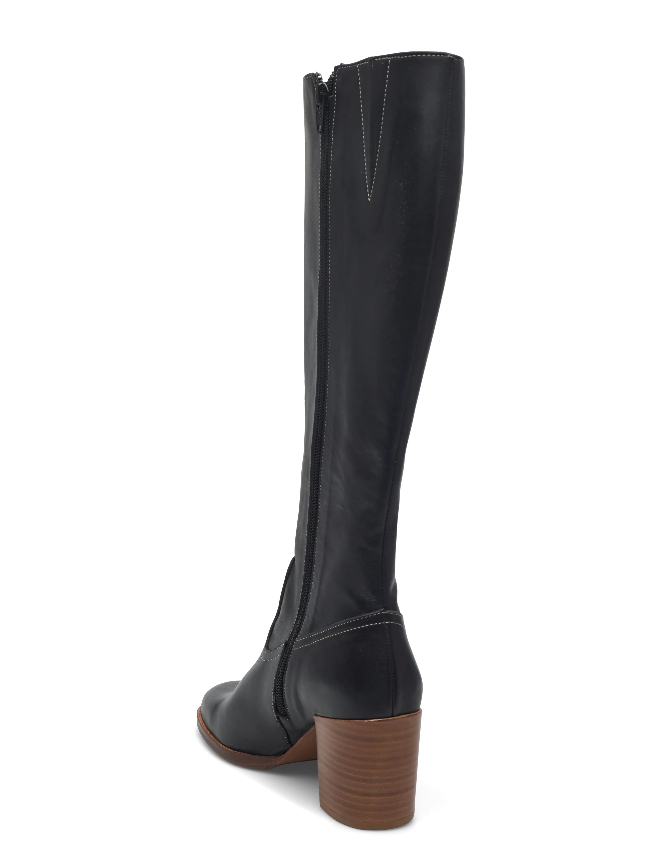 Billi Bi - Long Boots - black calf/lt. heel - 2