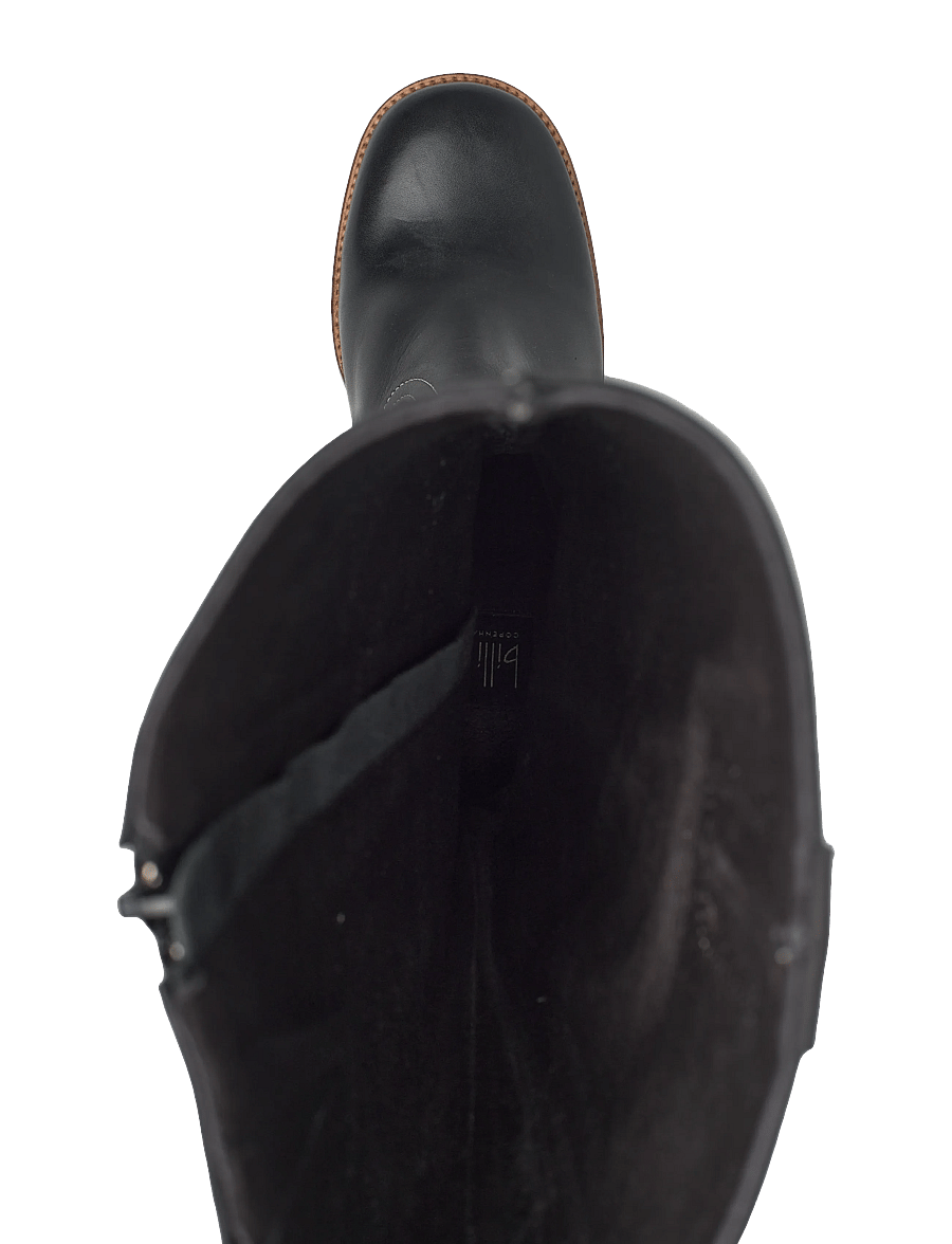 Billi Bi - Long Boots - zābaki līdz ceļiem - black calf/lt. heel - 3