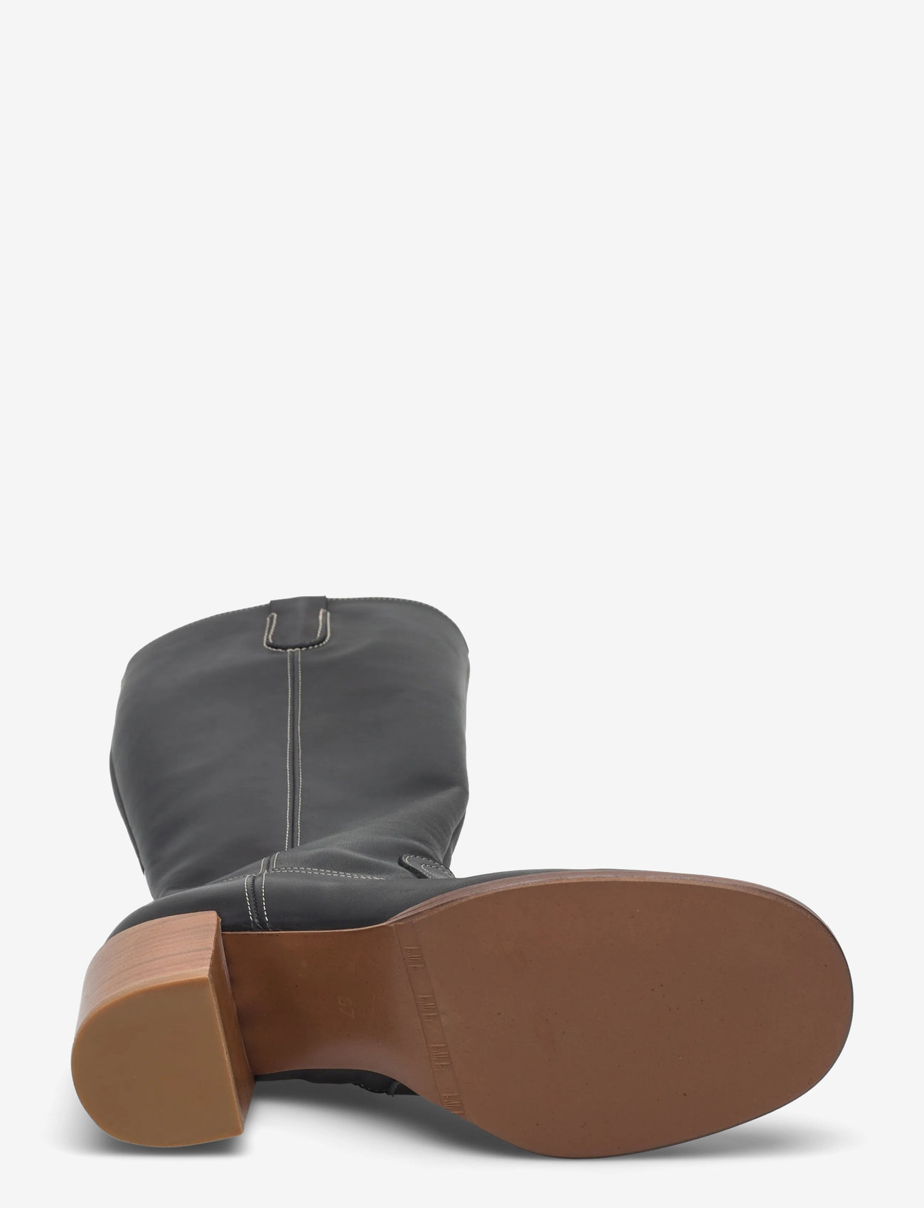 Billi Bi - Long Boots - black calf/lt. heel - 4