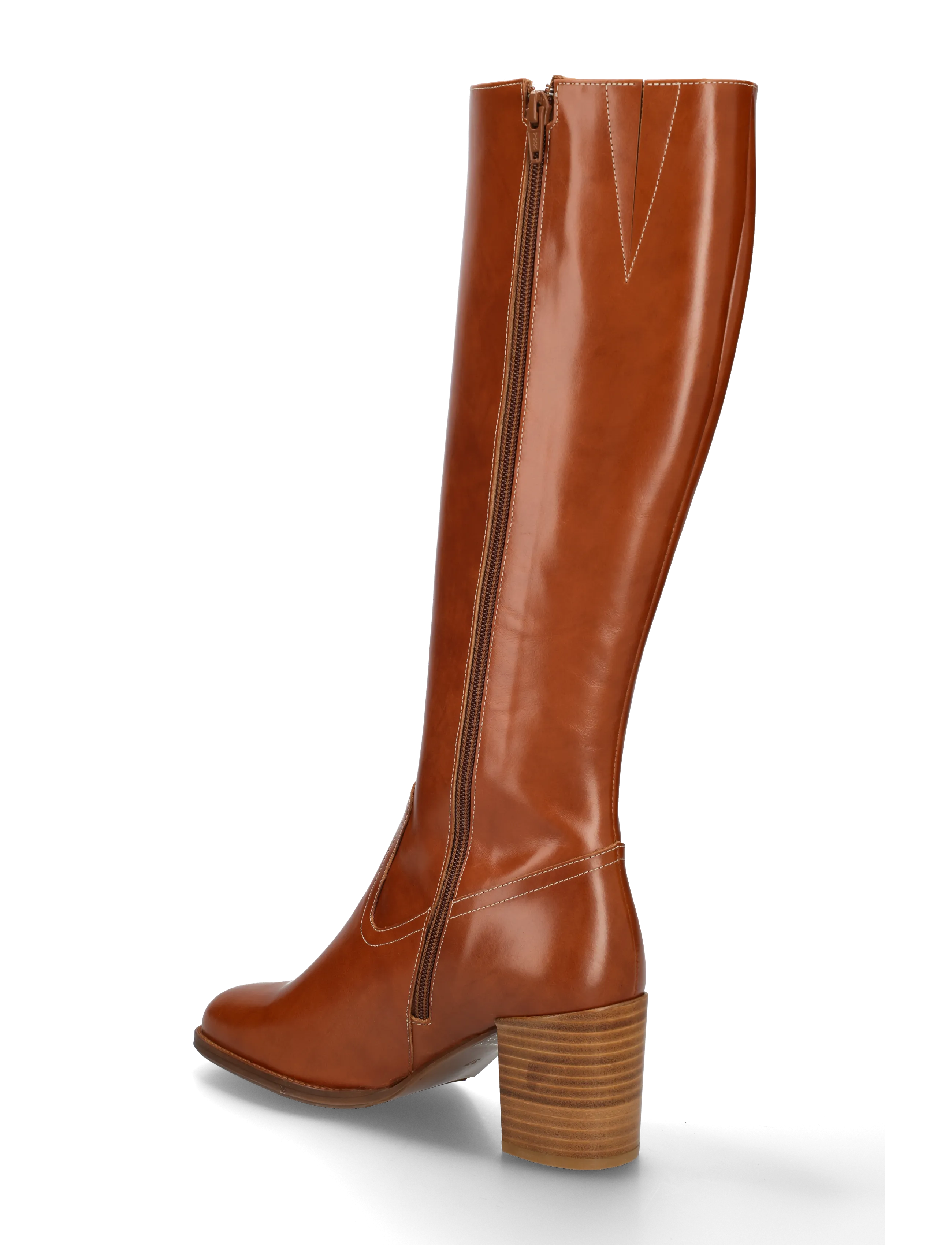 Billi Bi - Long Boots - knähöga stövlar - cognac sierra  calf - 1