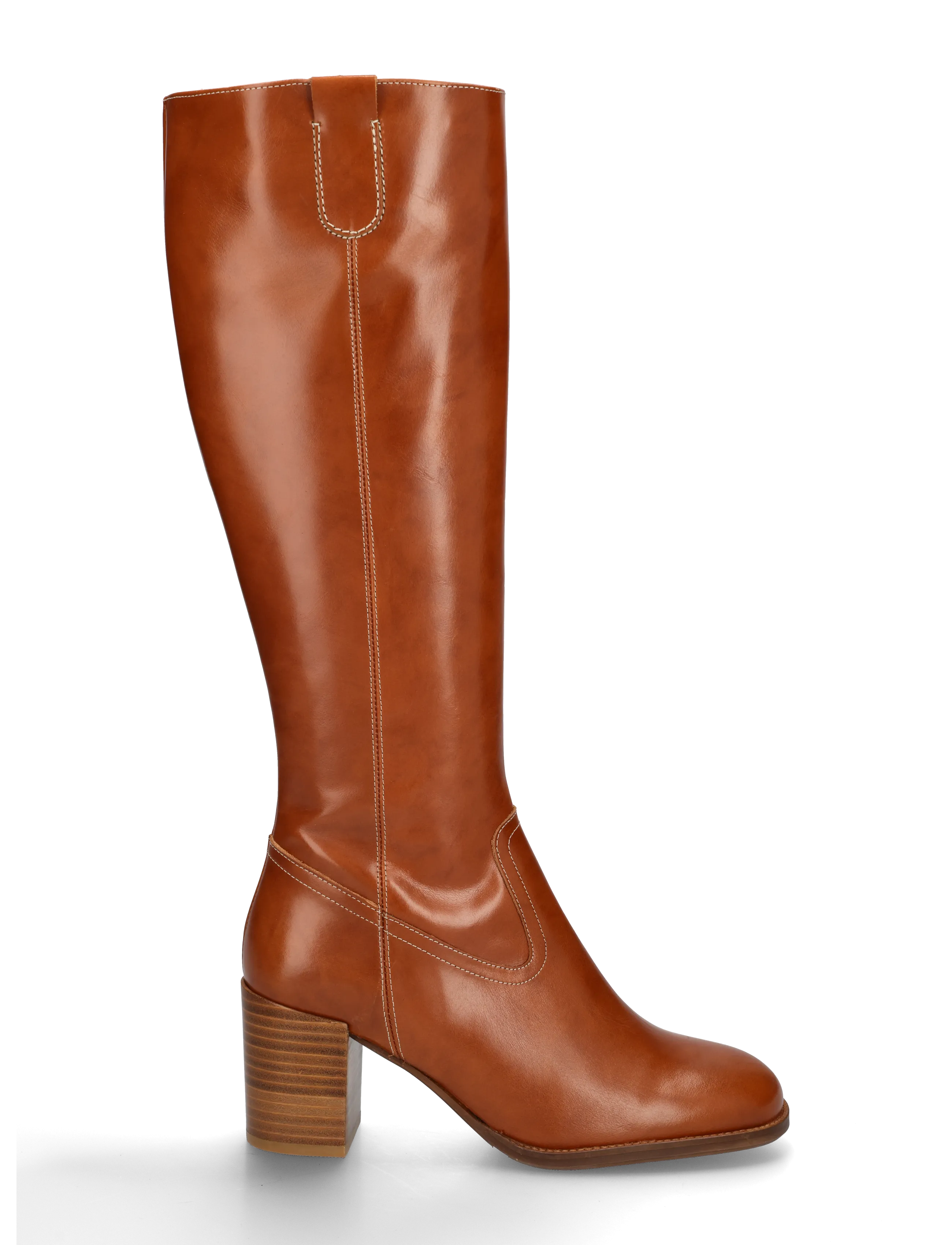 Billi Bi - Long Boots - knähöga stövlar - cognac sierra  calf - 2