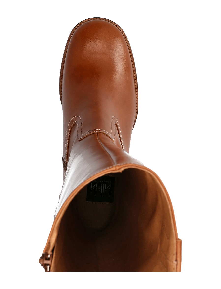 Billi Bi - Long Boots - knähöga stövlar - cognac sierra calf - 3