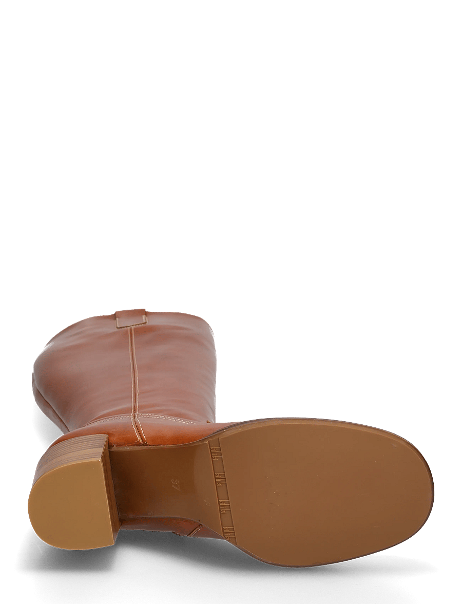 Billi Bi - Long Boots - knähöga stövlar - cognac sierra calf - 4