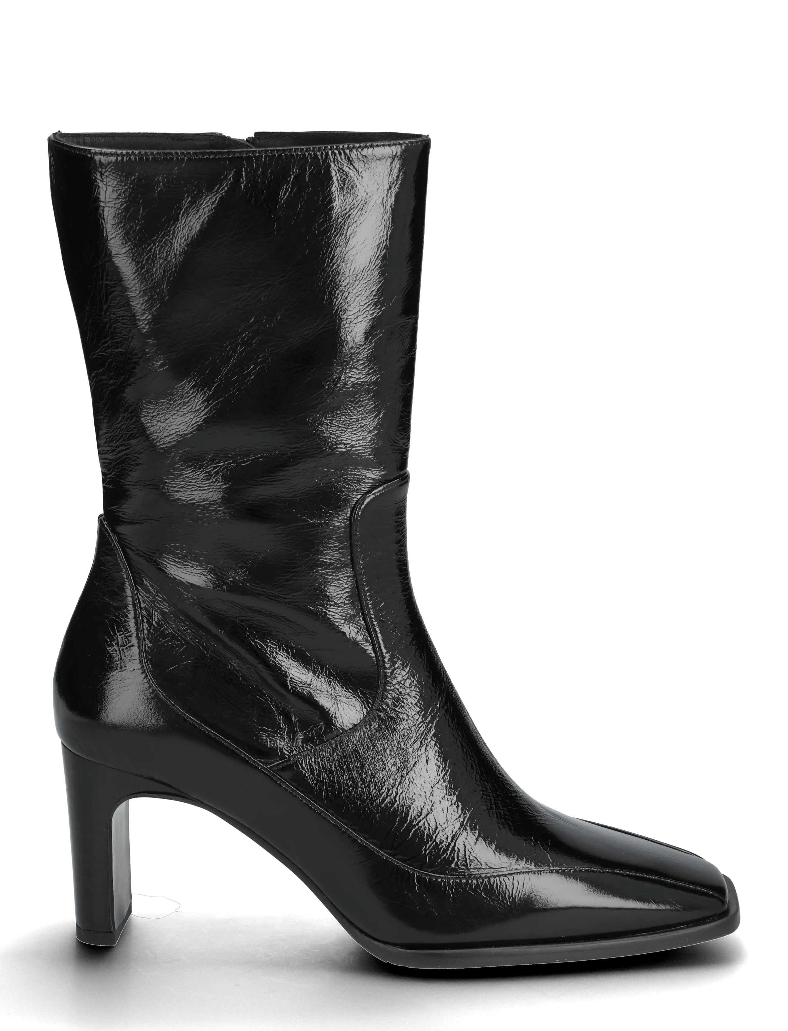 Billi Bi - Booties - kõrge konts - black naplack - 1