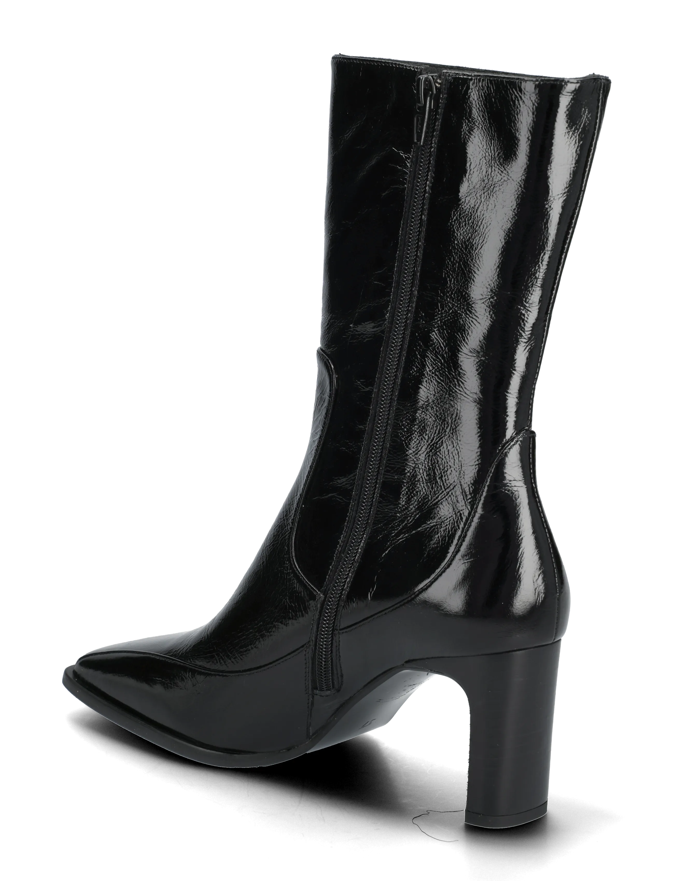 Billi Bi - Booties - kõrge konts - black naplack - 2