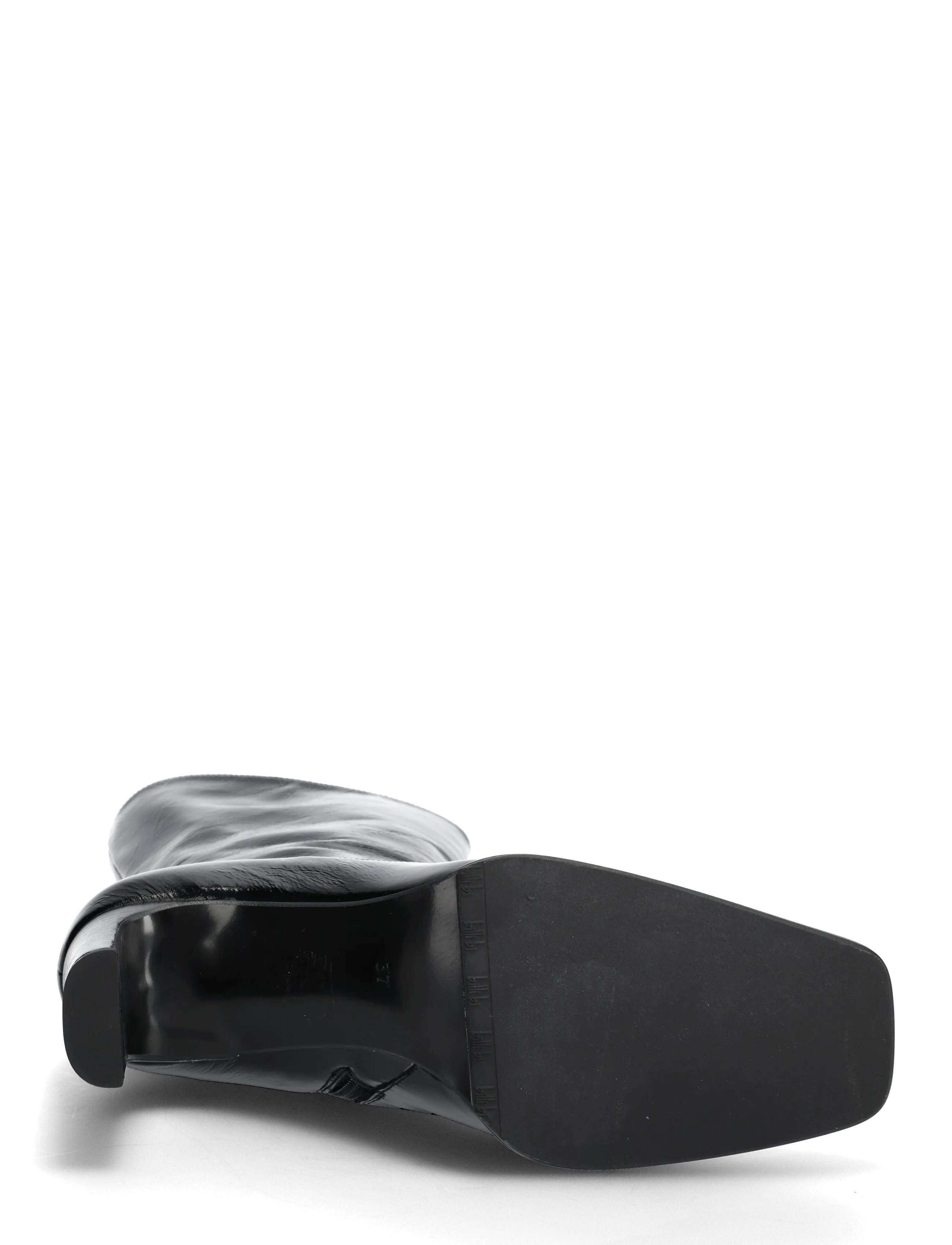 Billi Bi - Booties - kõrge konts - black naplack - 4