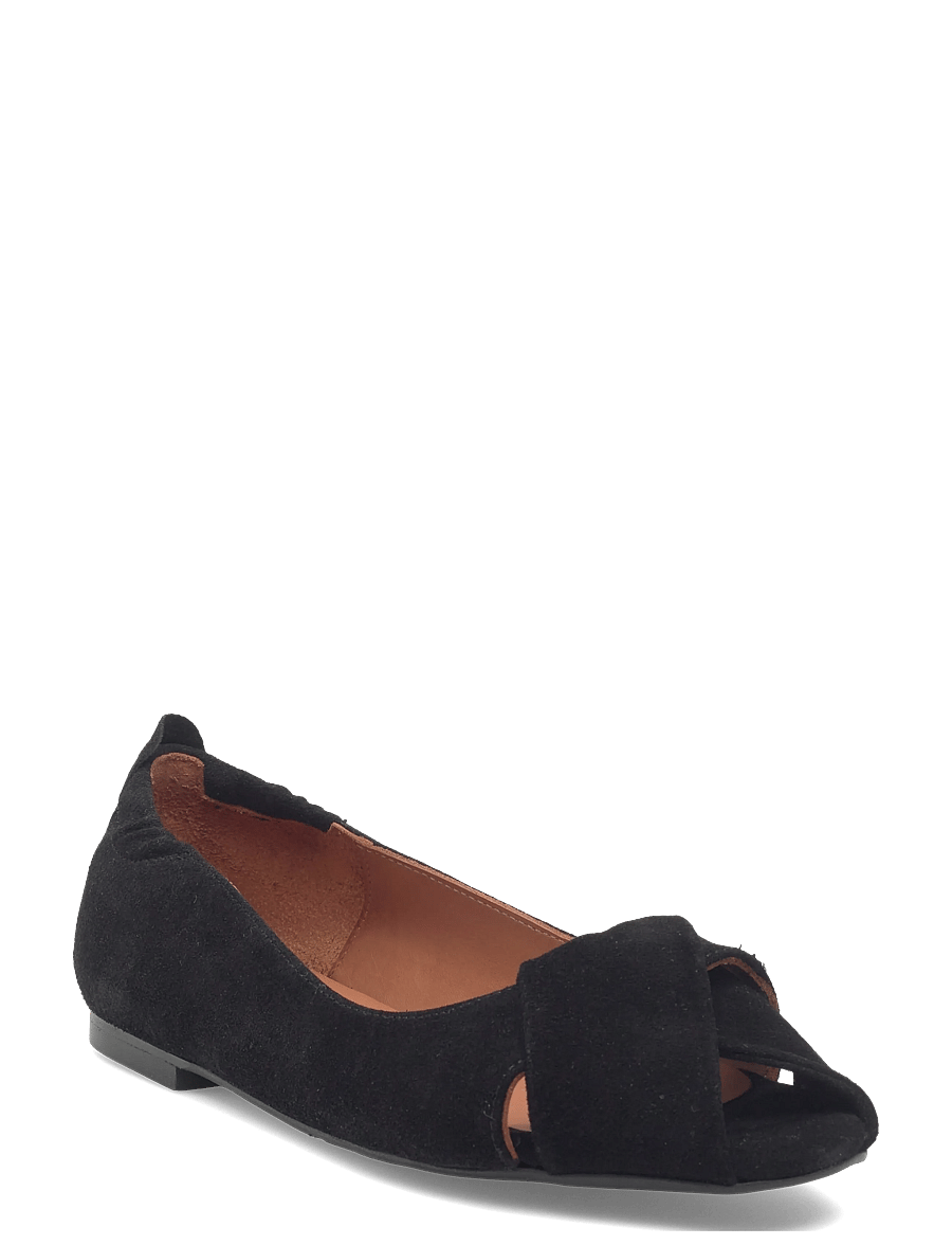 Billi Bi - Ballerina - flache sandalen - black babysilk suede - 0