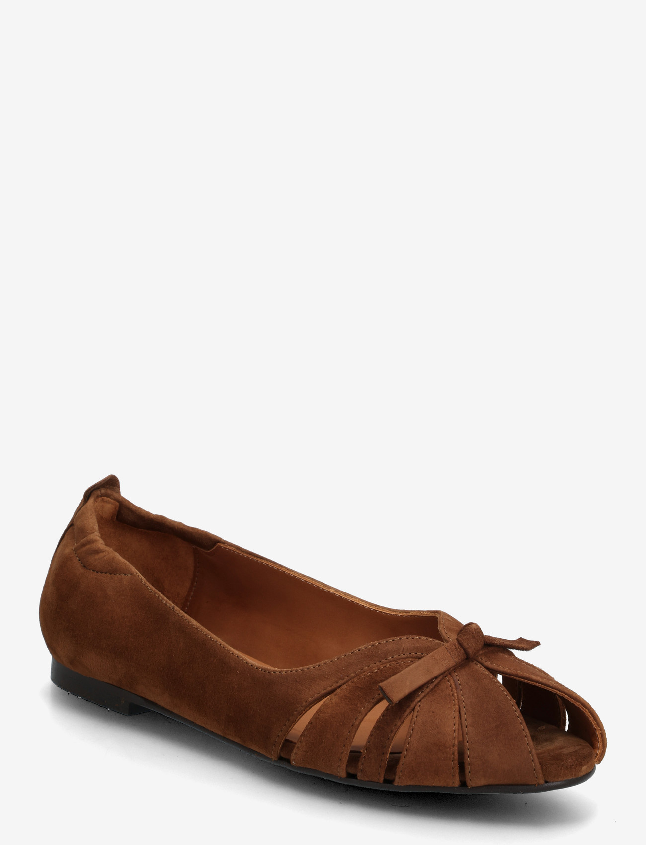 Billi Bi - Ballerina - kontsata sandaalid - dark cognac  suede - 0