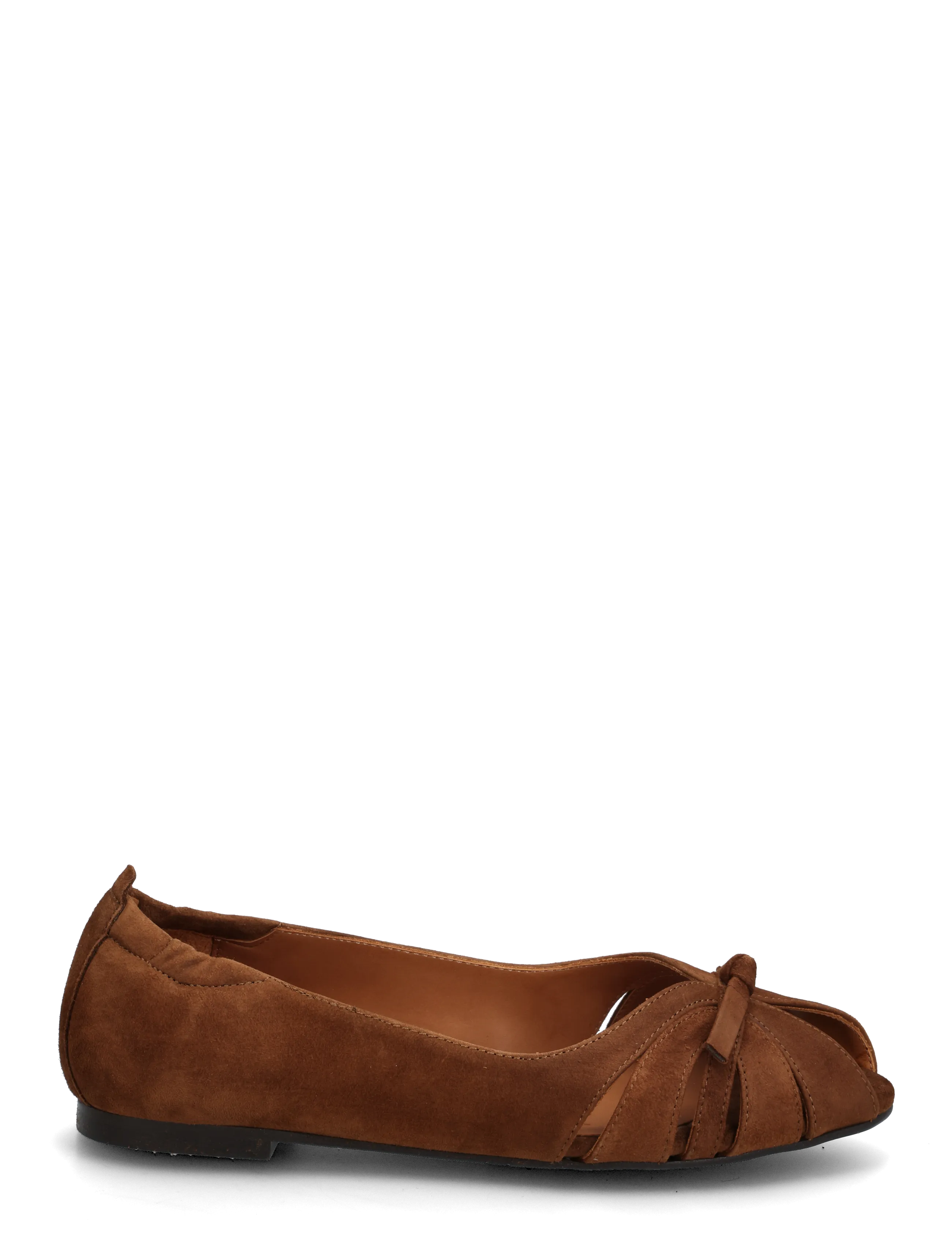 Billi Bi - Ballerina - flat sandals - dark cognac  suede - 1