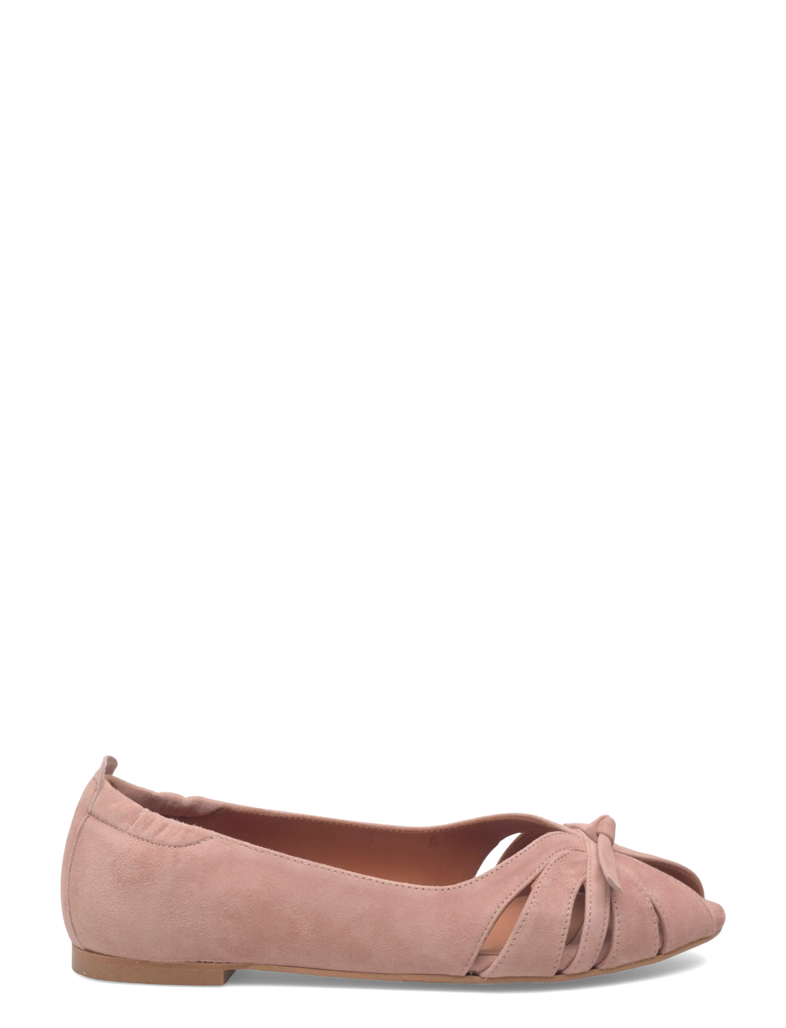 Billi Bi - Ballerina - platta sandaler - dark pink suede - 1