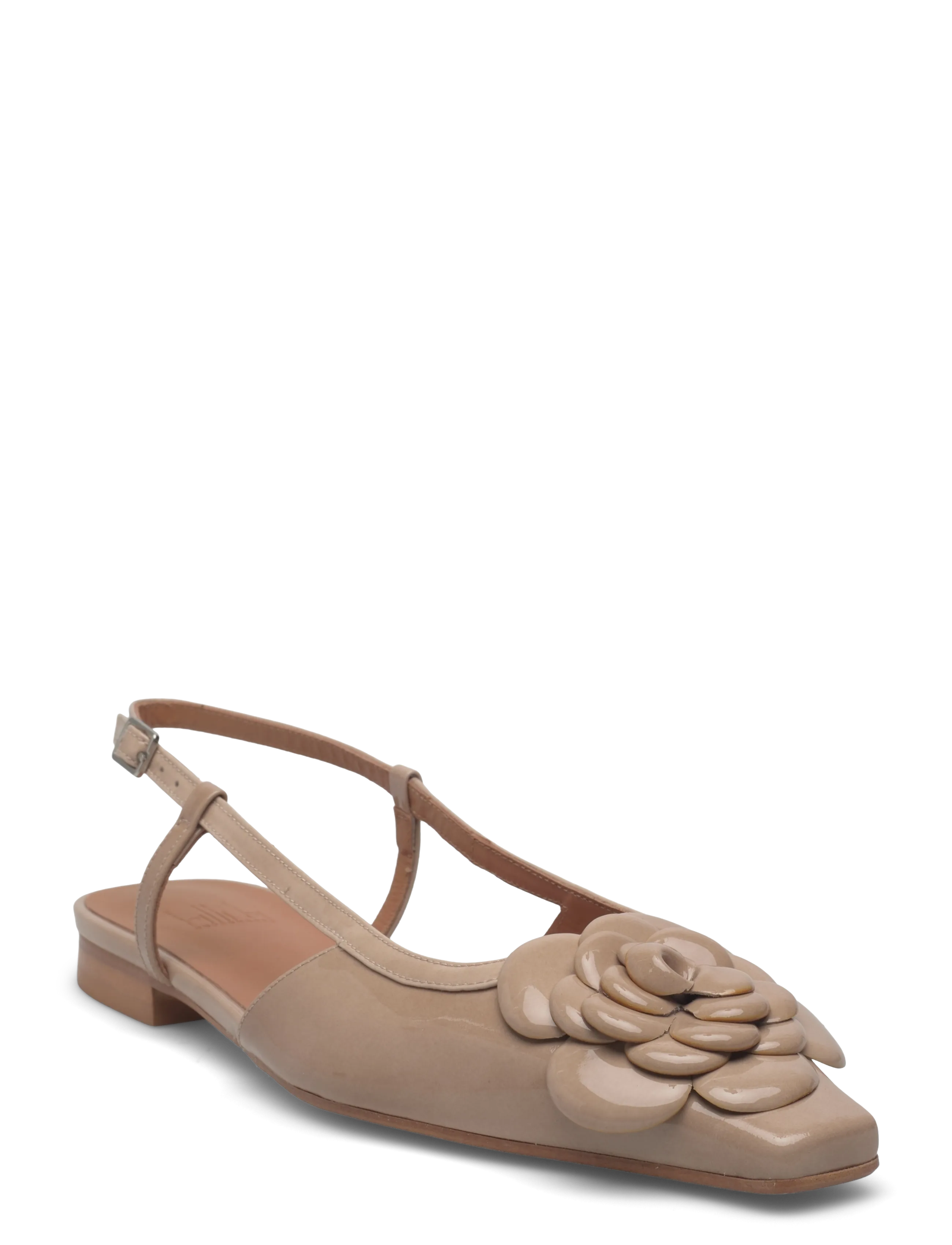 Billi Bi Sling back - Flache Slingbacks - BEIGE PATENT / beige