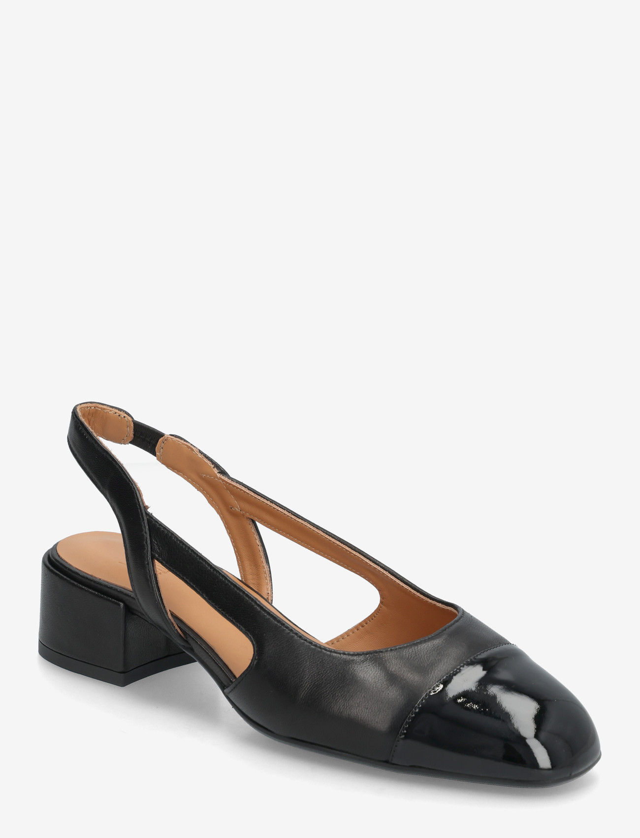 Billi Bi - Sling back - slingbacks med hæle - black patent/black nappa - 0