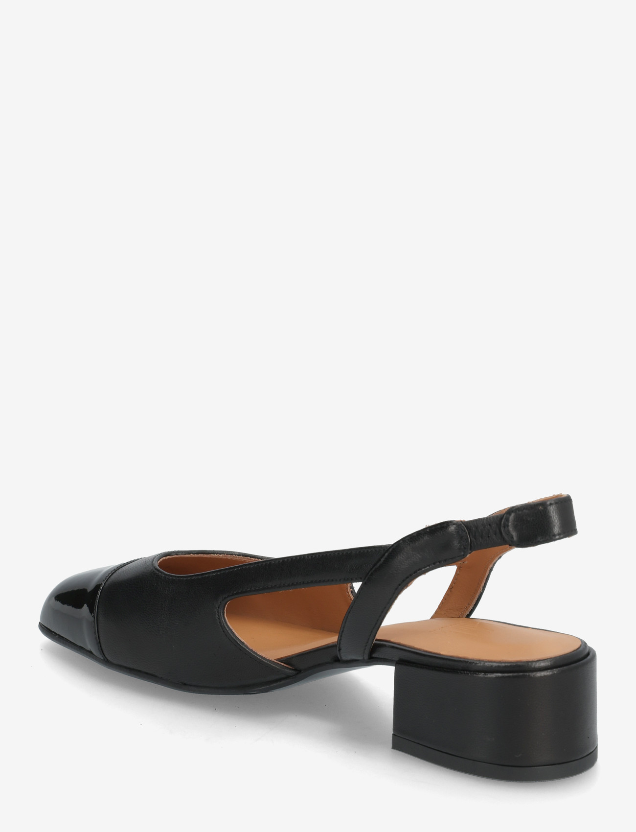 Billi Bi - Sling back - slingbacks med hæle - black patent/black nappa - 2