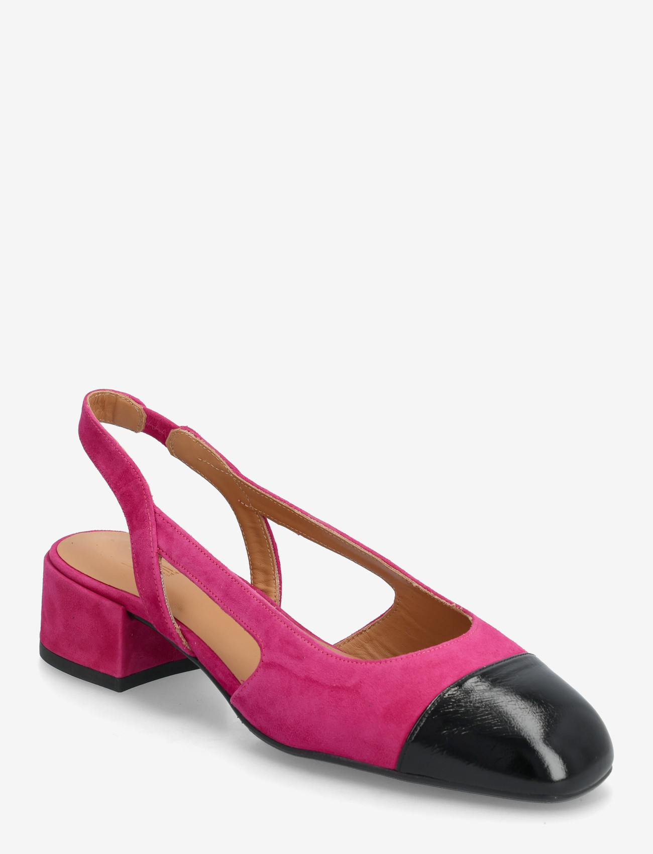 Billi Bi - Sling back - slingbacks mit absatz - black patent/fuxia suede - 0