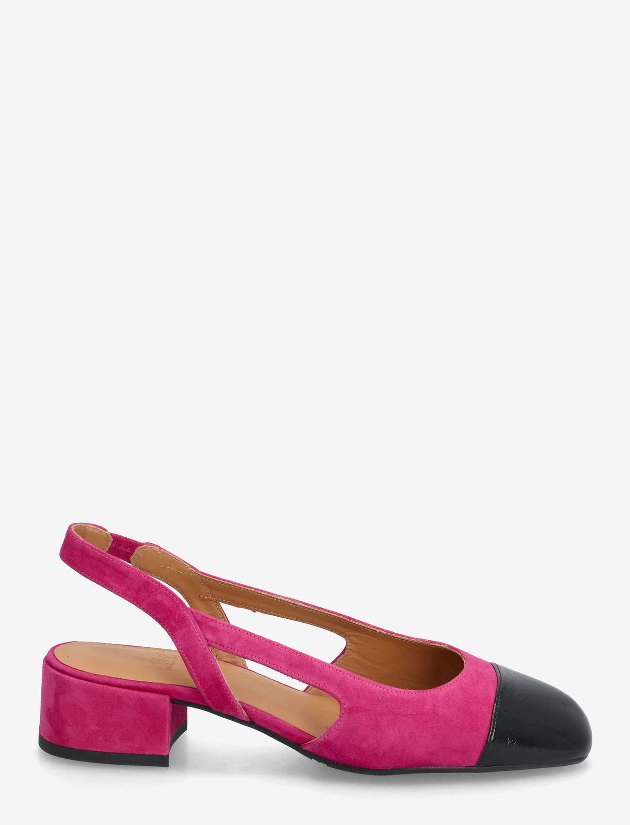 Billi Bi - Sling back - slingbacks mit absatz - black patent/fuxia suede - 1