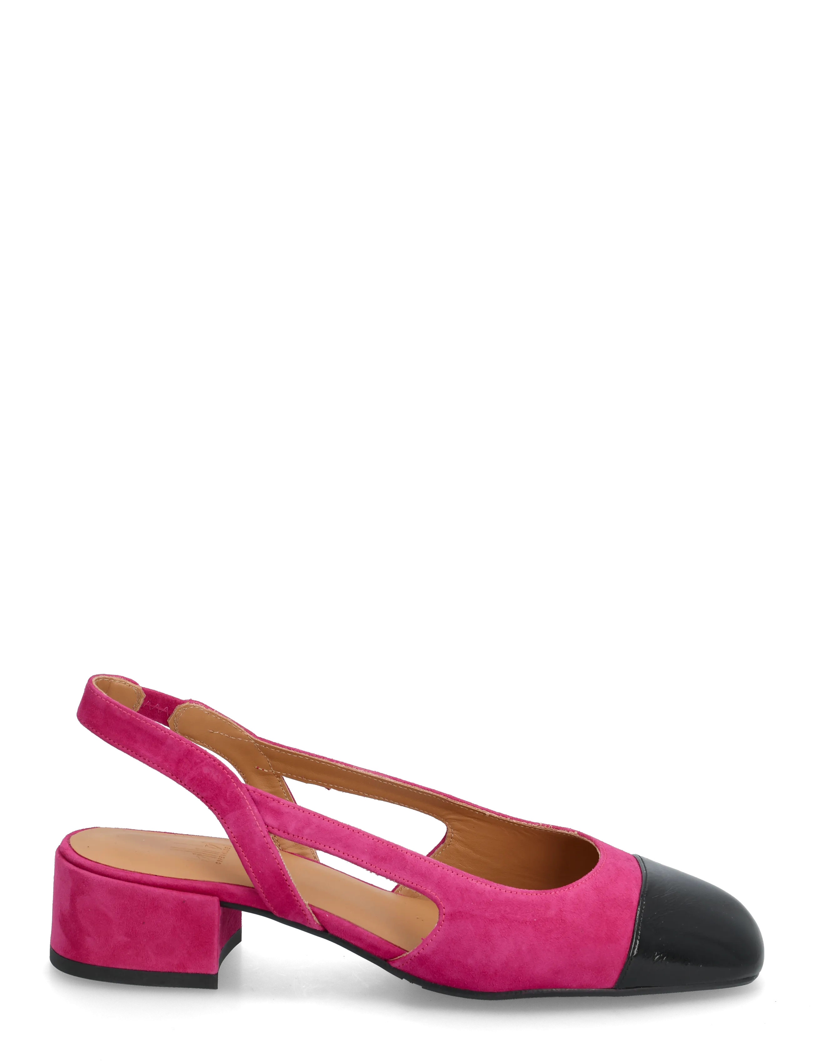 Billi Bi - Sling back - heeled slingbacks - black patent/fuxia suede - 1