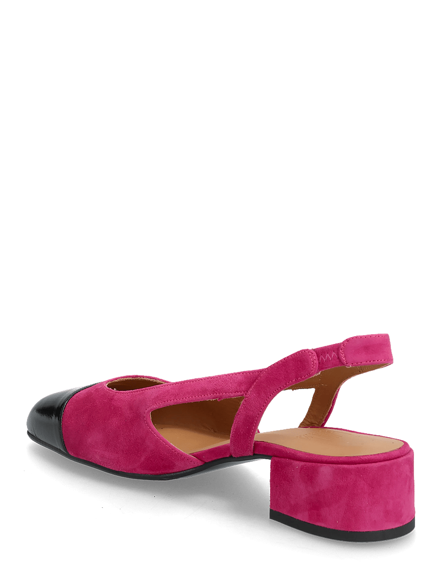 Billi Bi - Sling back - högklackade slingbacks - black patent/fuxia suede - 2